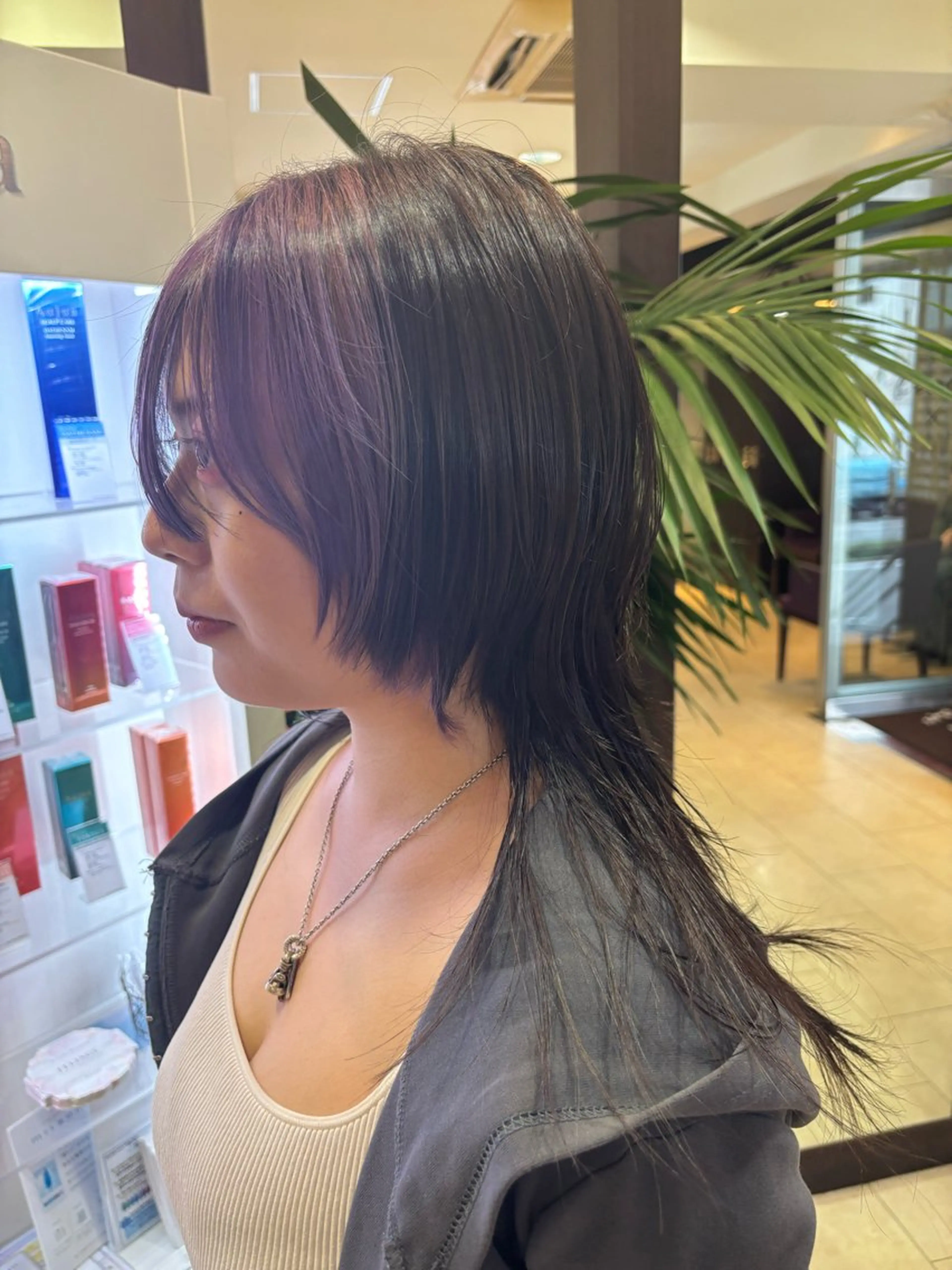 セミロング ウルフカット 髪質改善/艶 カラー/れいなのヘアスタイル