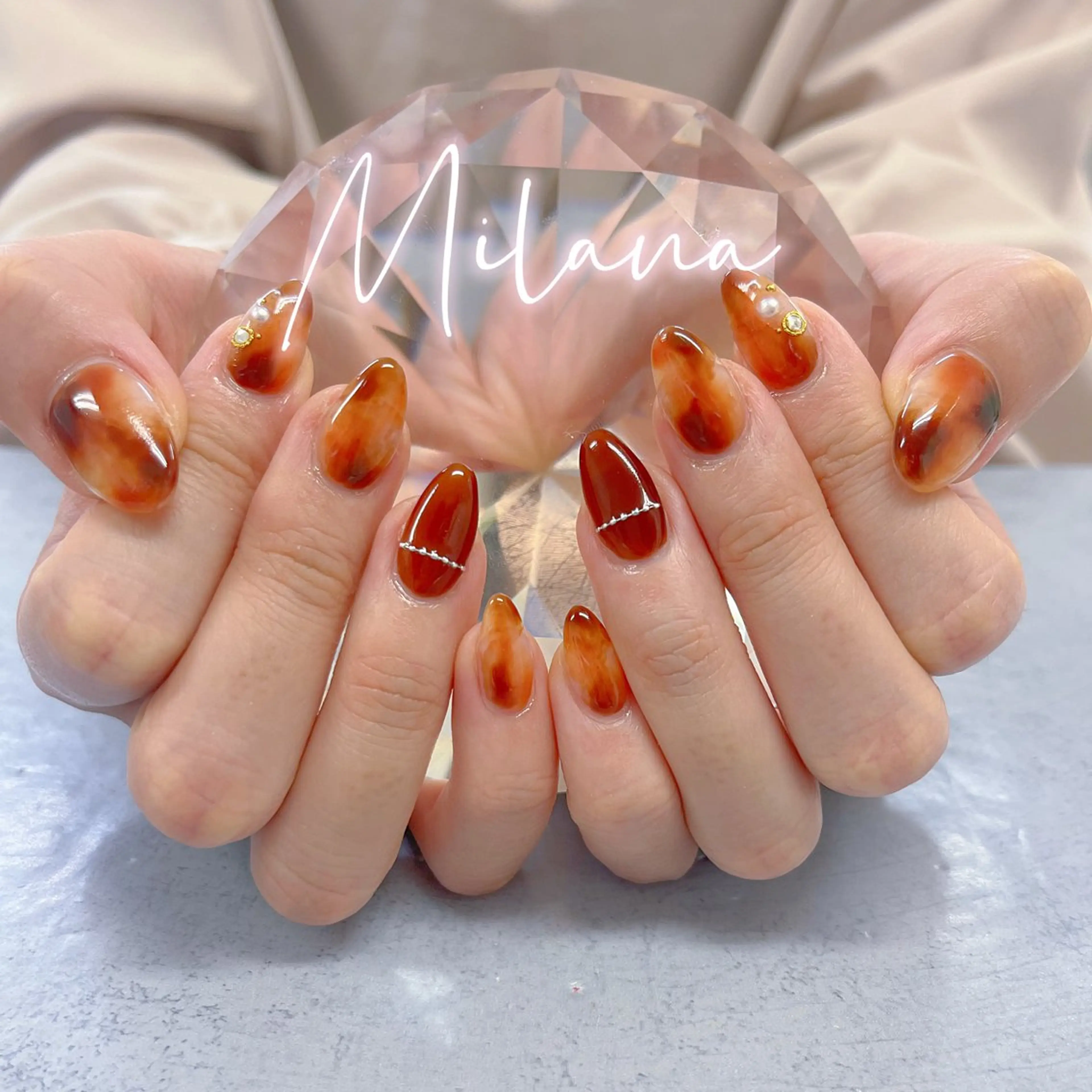 ネイル ハンドネイル Milana 西里のネイルデザイン