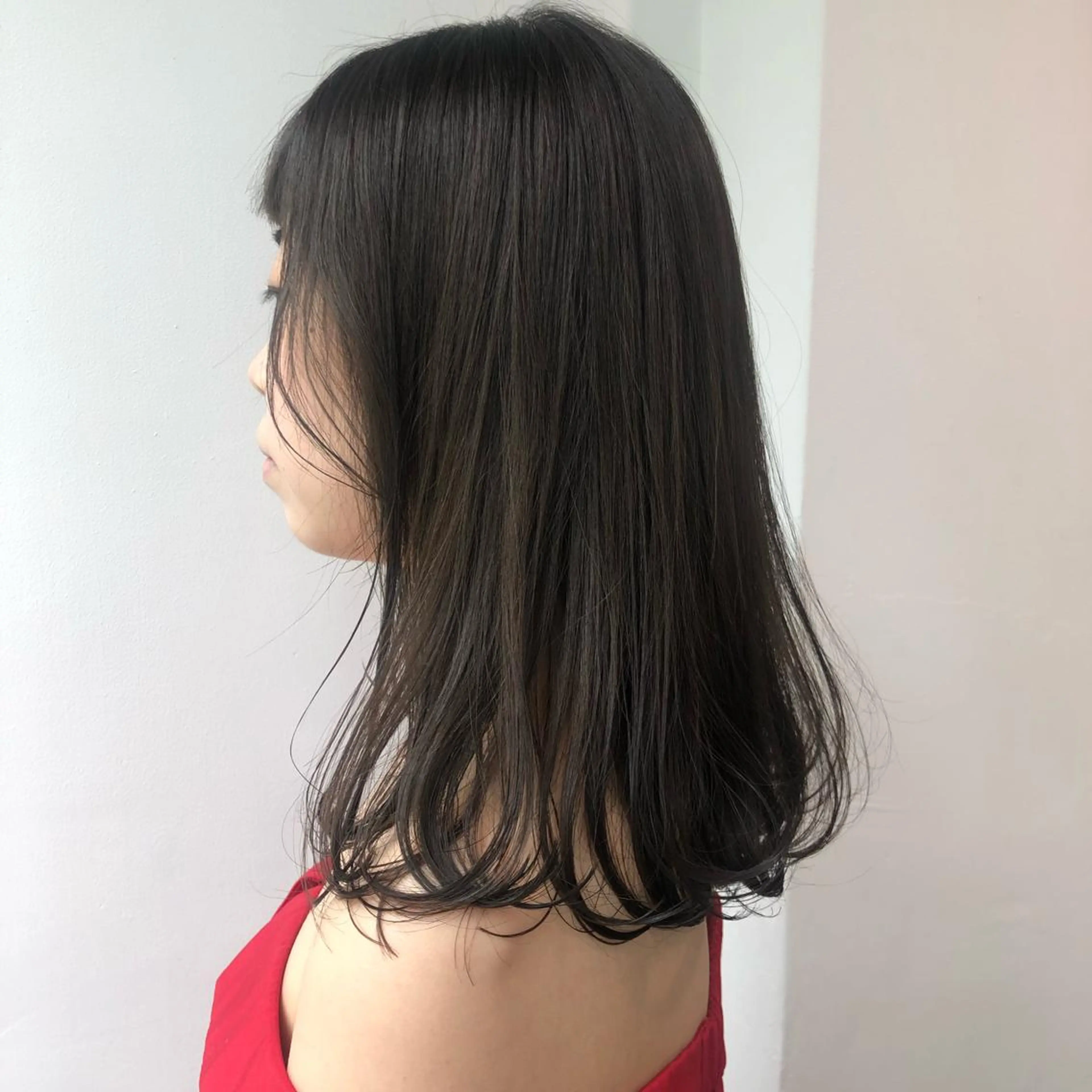 セミロング カラー ヘアカラー トリートメント ヘッドスパ ❤️sai❤️ official❤️のヘアスタイル