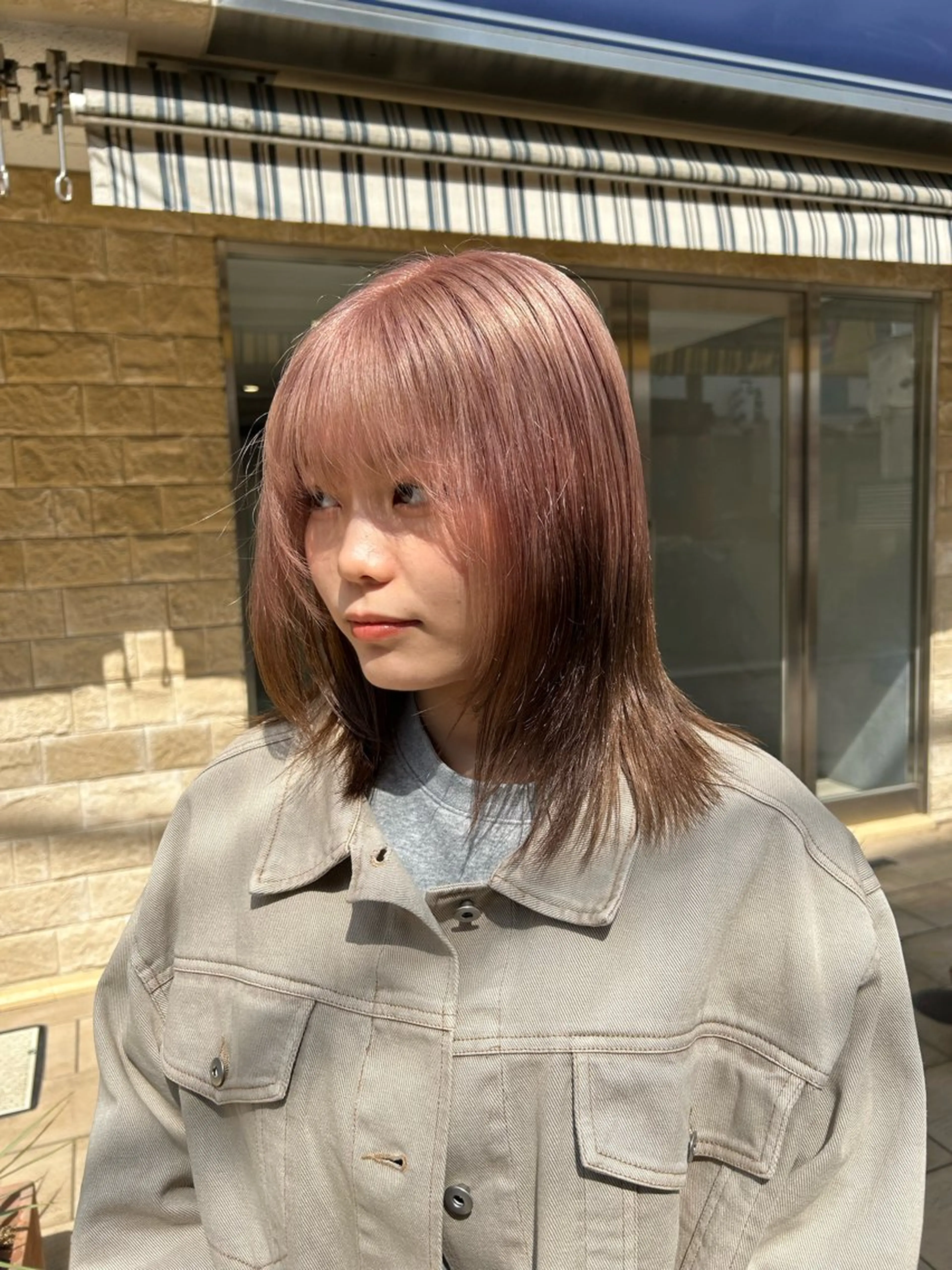 ミディアム カラー 🦖ミニボブ/ボブ /MOEKA🦕のヘアスタイル