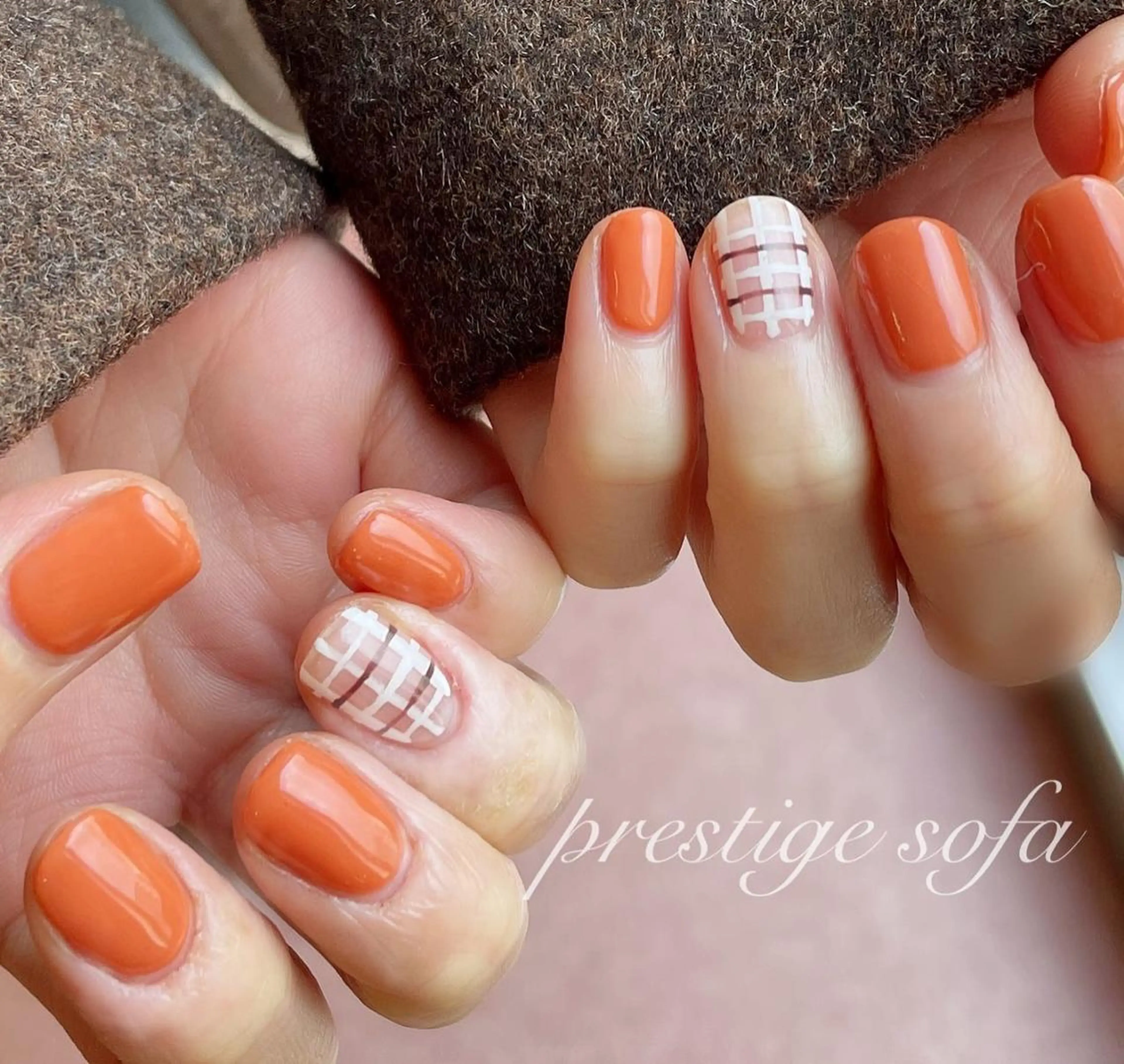 ネイル マツエク・マツパ カラーマツエク まつげパーマ ボリュームラッシュ ブラウン ジェルネイル 髙橋 敦子のネイルデザイン