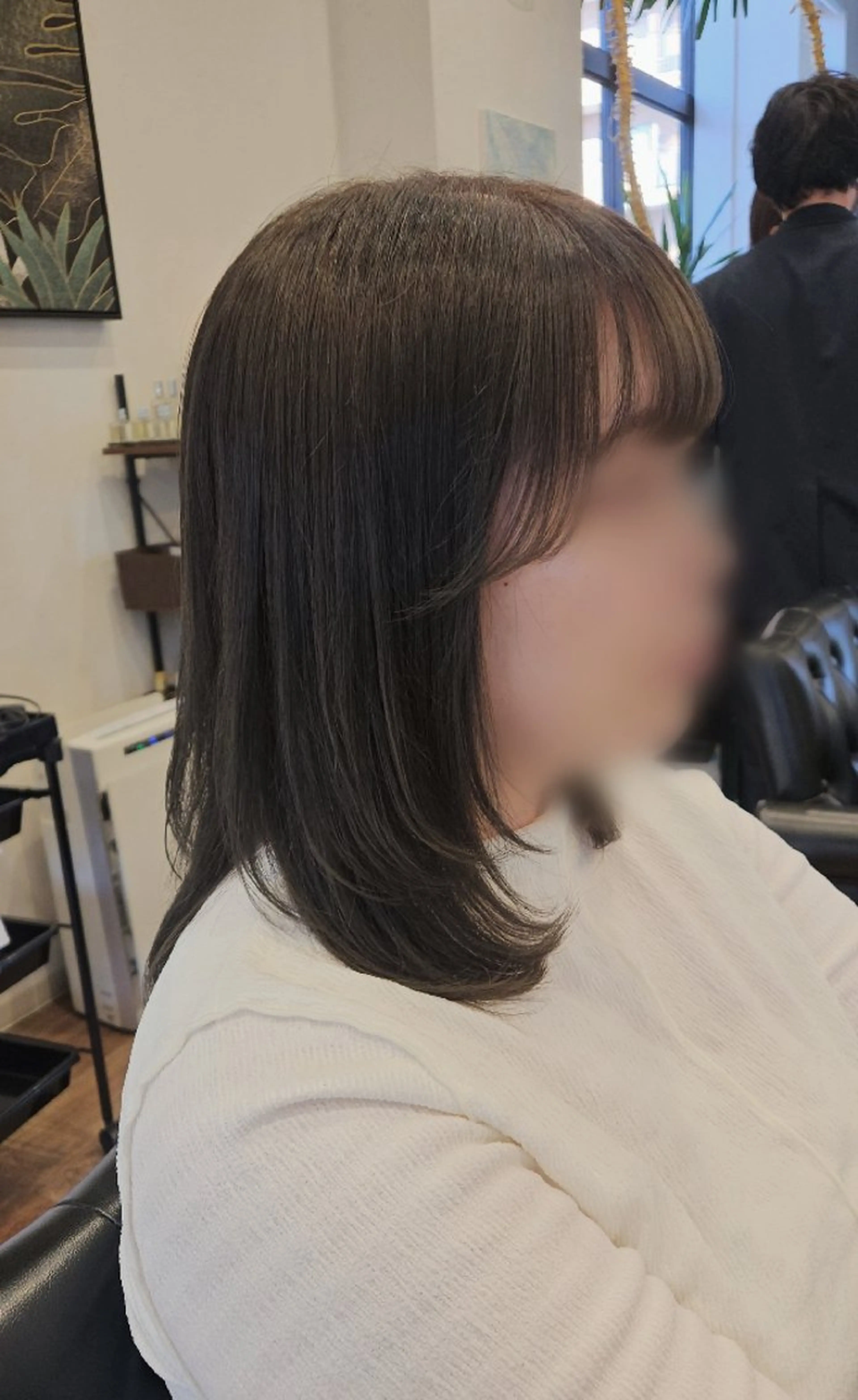 ミディアム カラー カット ヘアカラー トリートメント 関口 友菜のヘアスタイル