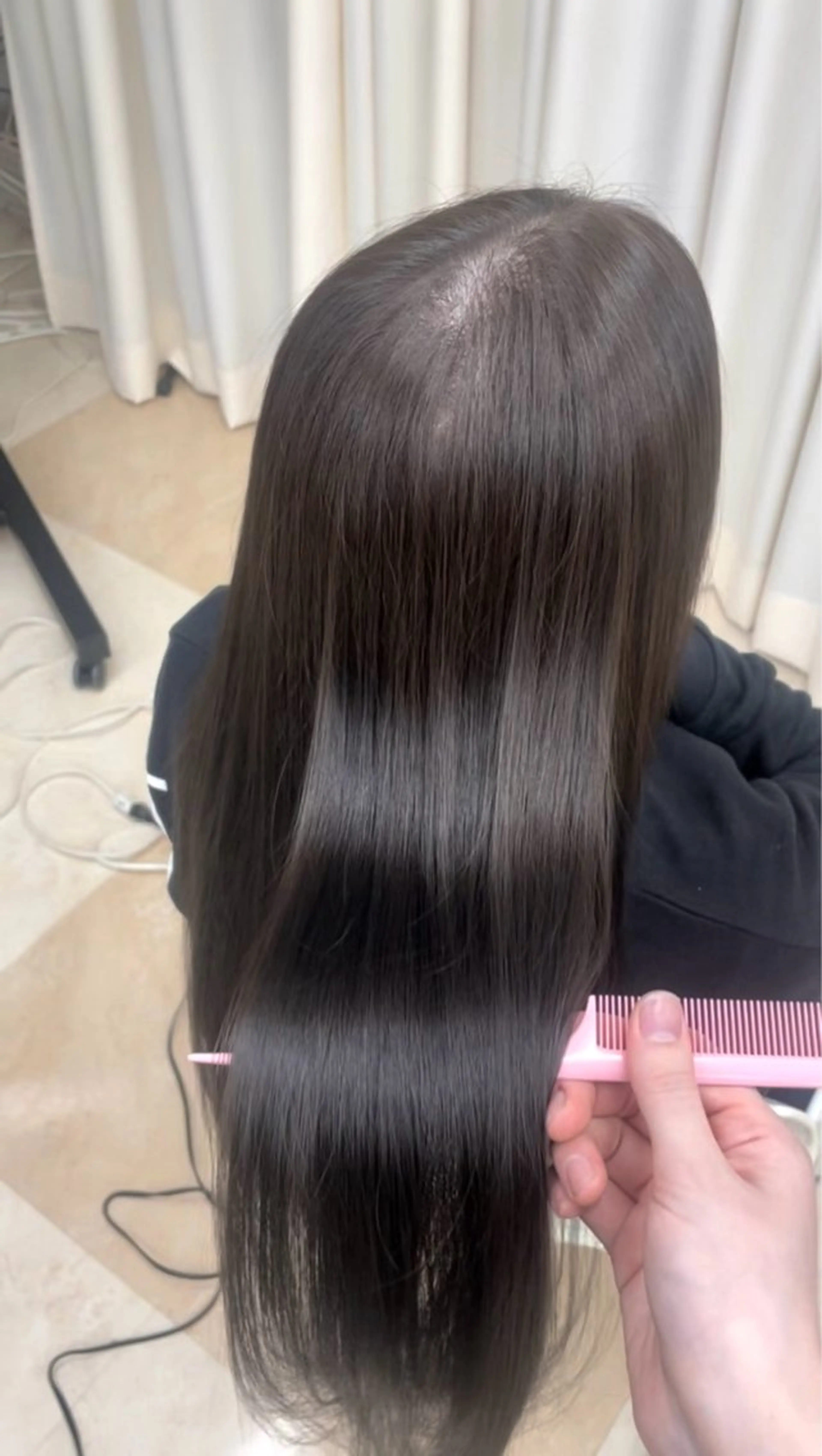 ロング ヘアカラー 奈良 優亜のヘアスタイル