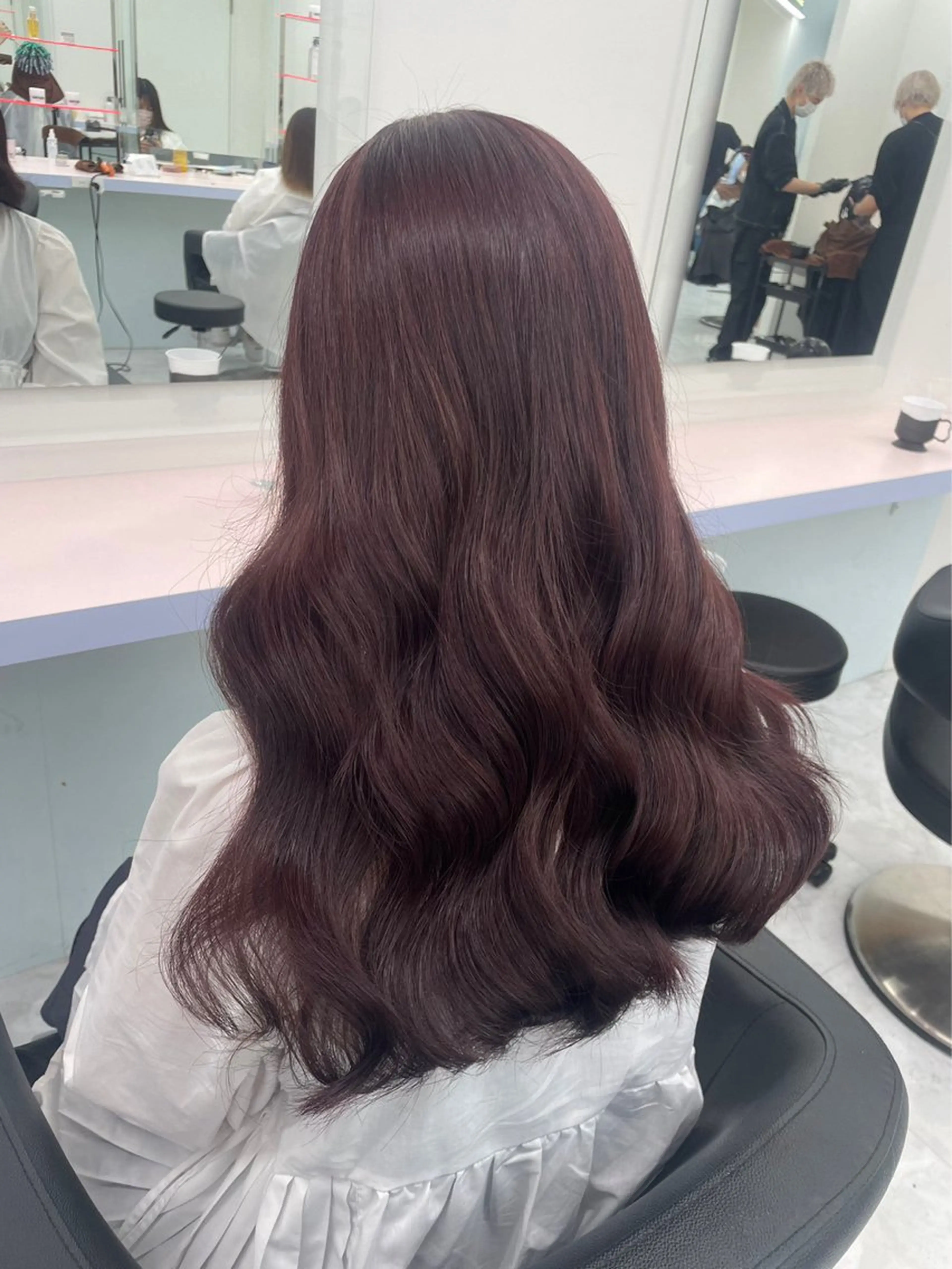 ロング カラー パーマ ヘアアレンジ メンズ 🤍透明感カラー🤍 似合わせ🤍AINEのヘアスタイル