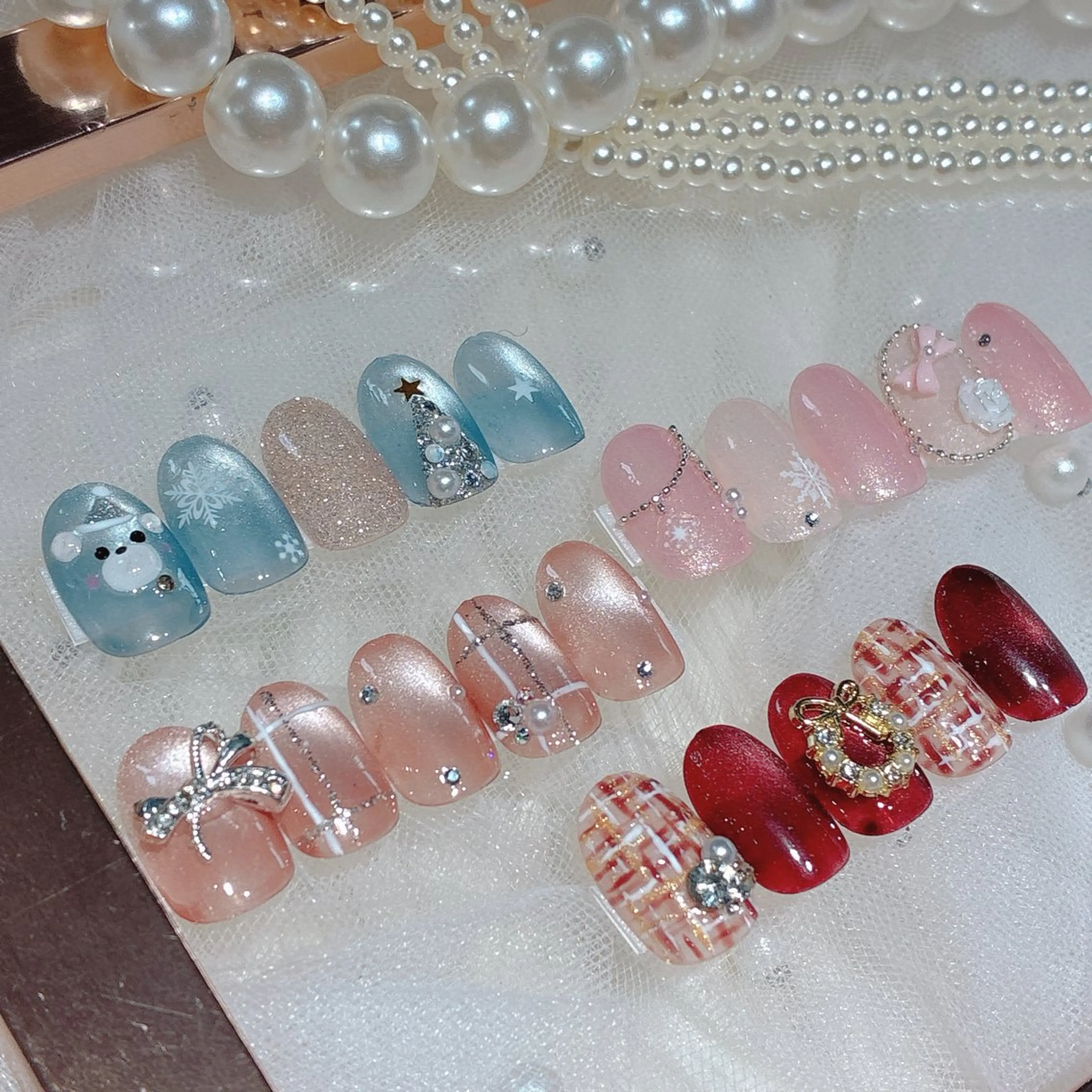 ネイル フットネイル ジェルネイル マグネットネイル 持ち込み パラジェル Nail×Lani 深爪矯正対応◎のネイルデザイン