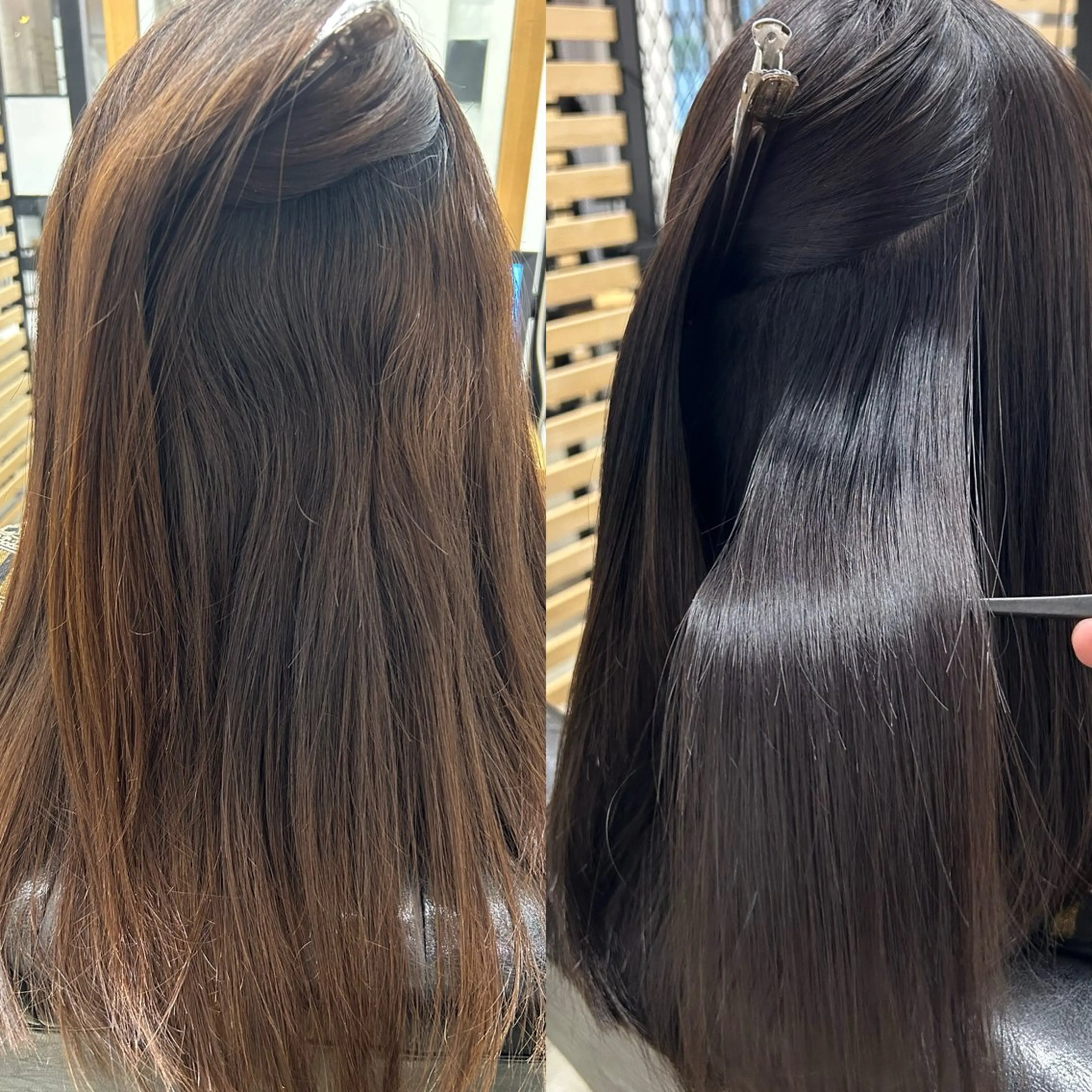 ロング 1回で綺麗になる 髪質改善 小山光のヘアスタイル