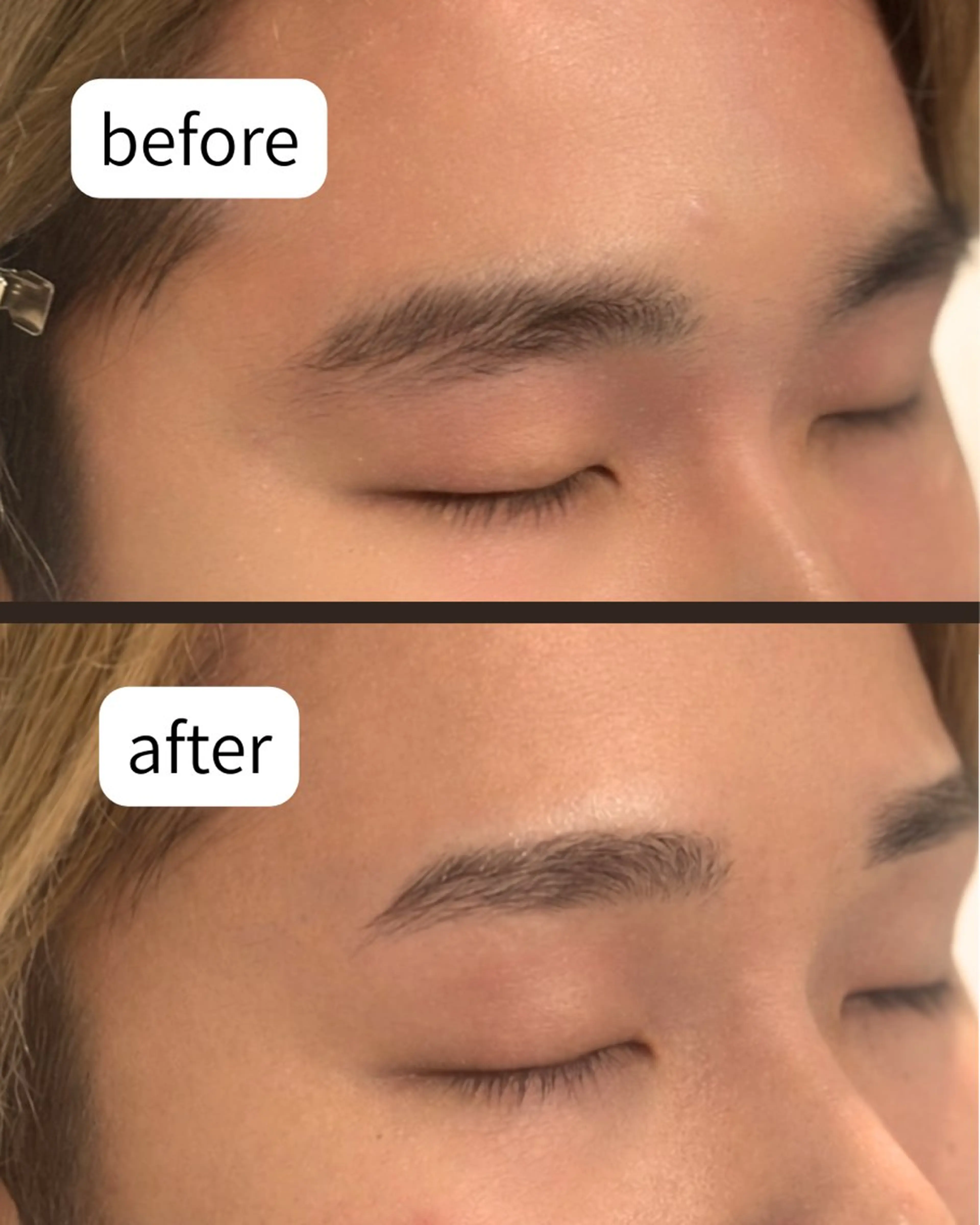 メンズ アイブロウ メンズ韓国風 ワックス脱毛 眉カット その他(アイブロウ) メンズ眉毛サロン マユクリア沖縄那覇店の眉毛・アイブロウイメージ