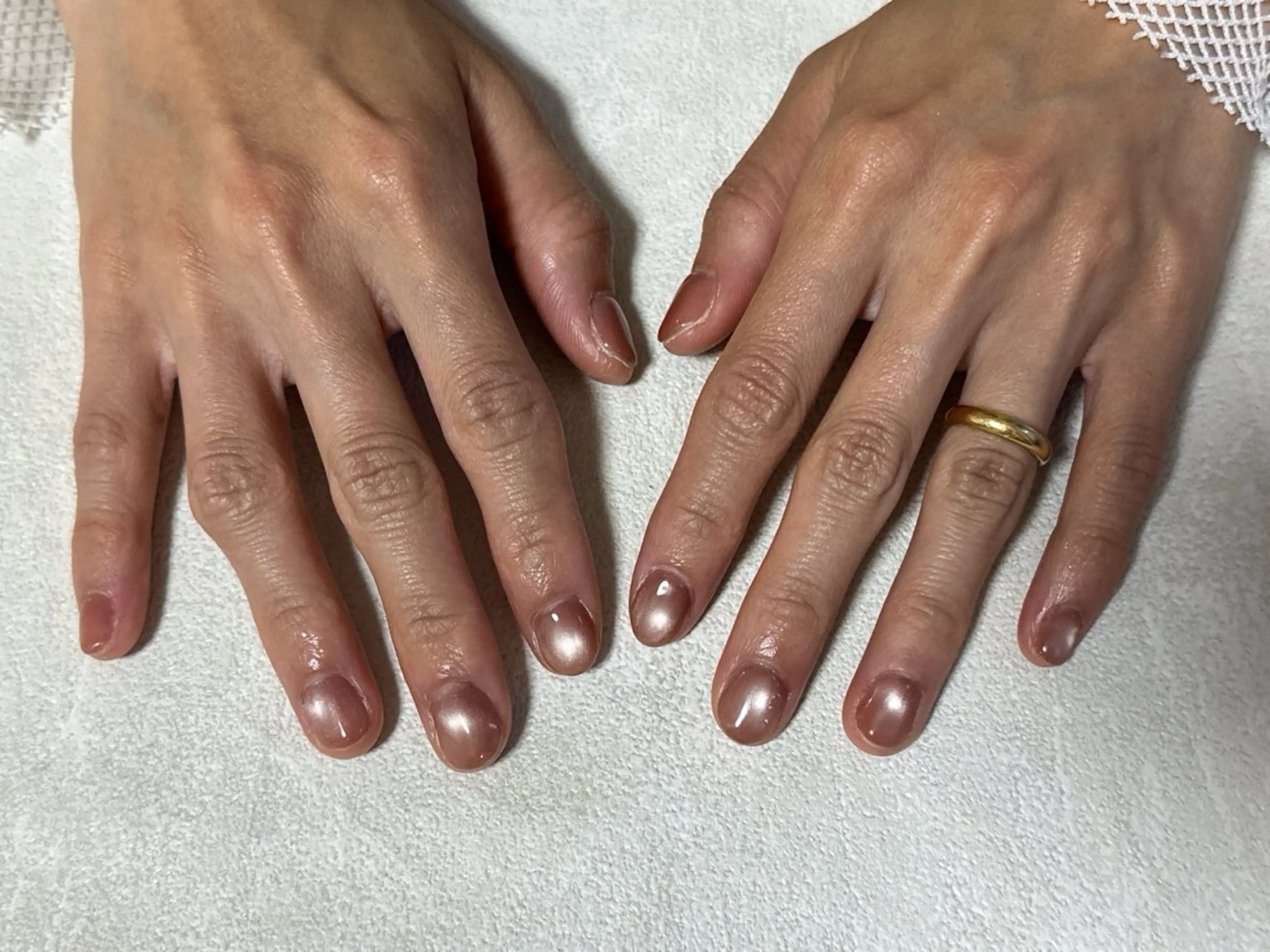 ネイル オーロラネイル 桜ネイル フラワーネイル フットネイル フレンチネイル ハンドネイル mogunail &blowのネイルデザイン
