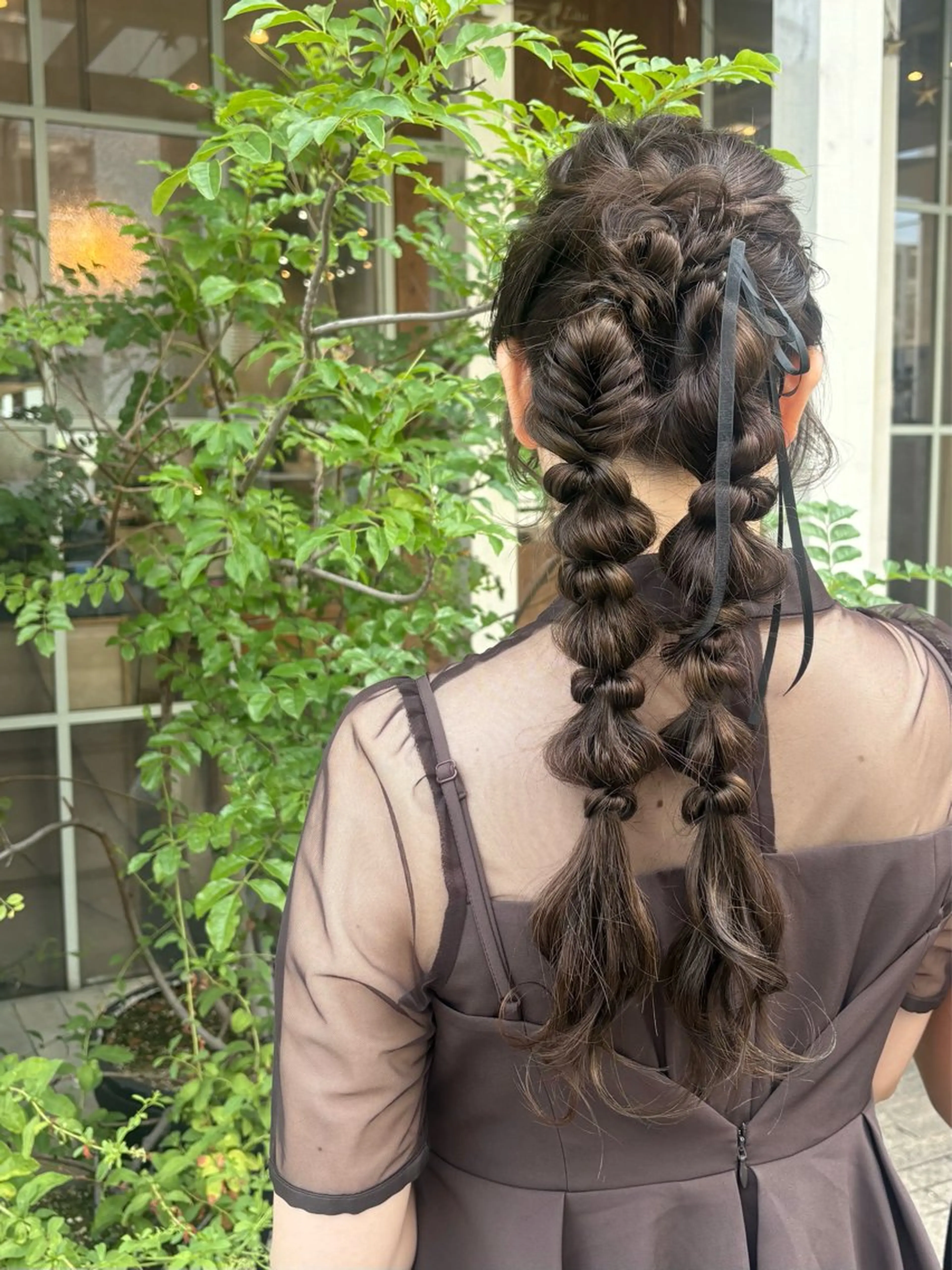 ロング ヘアセット 鈴木 奈波のヘアスタイル