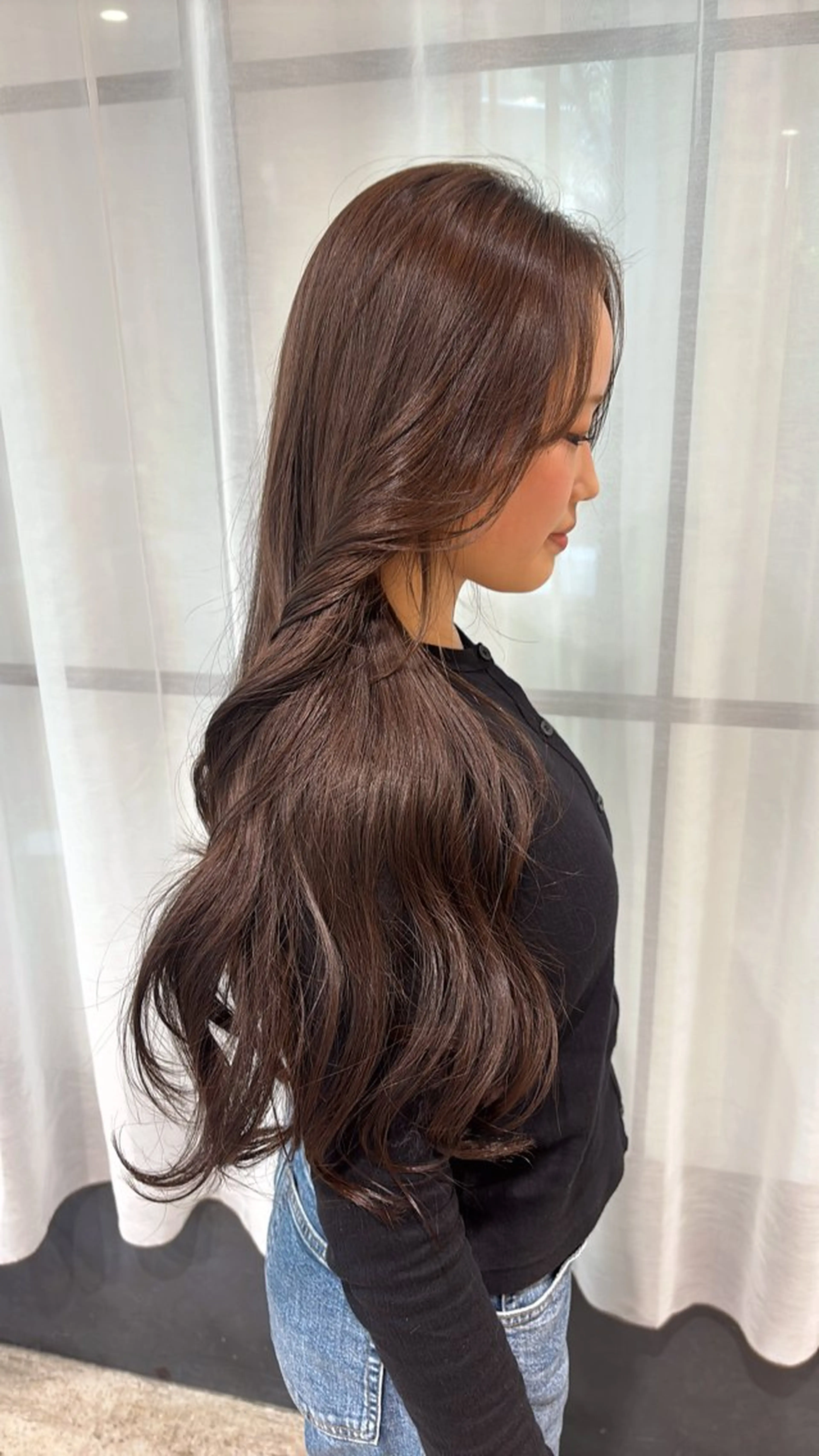 ロング レイヤーカット ロング カット 梅田美容室/カット /Maoのヘアスタイル