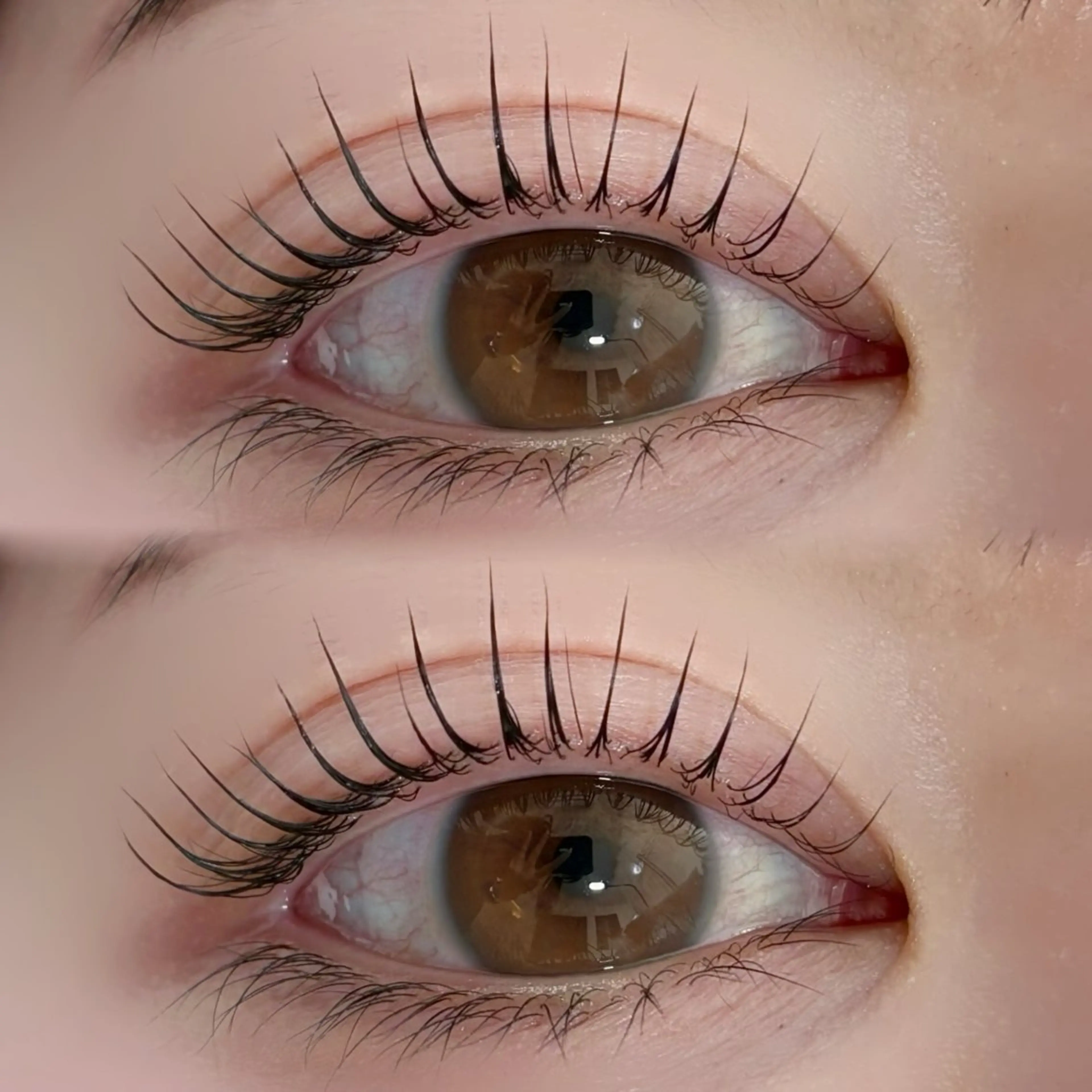 まつ毛パーマ✨上下の写真