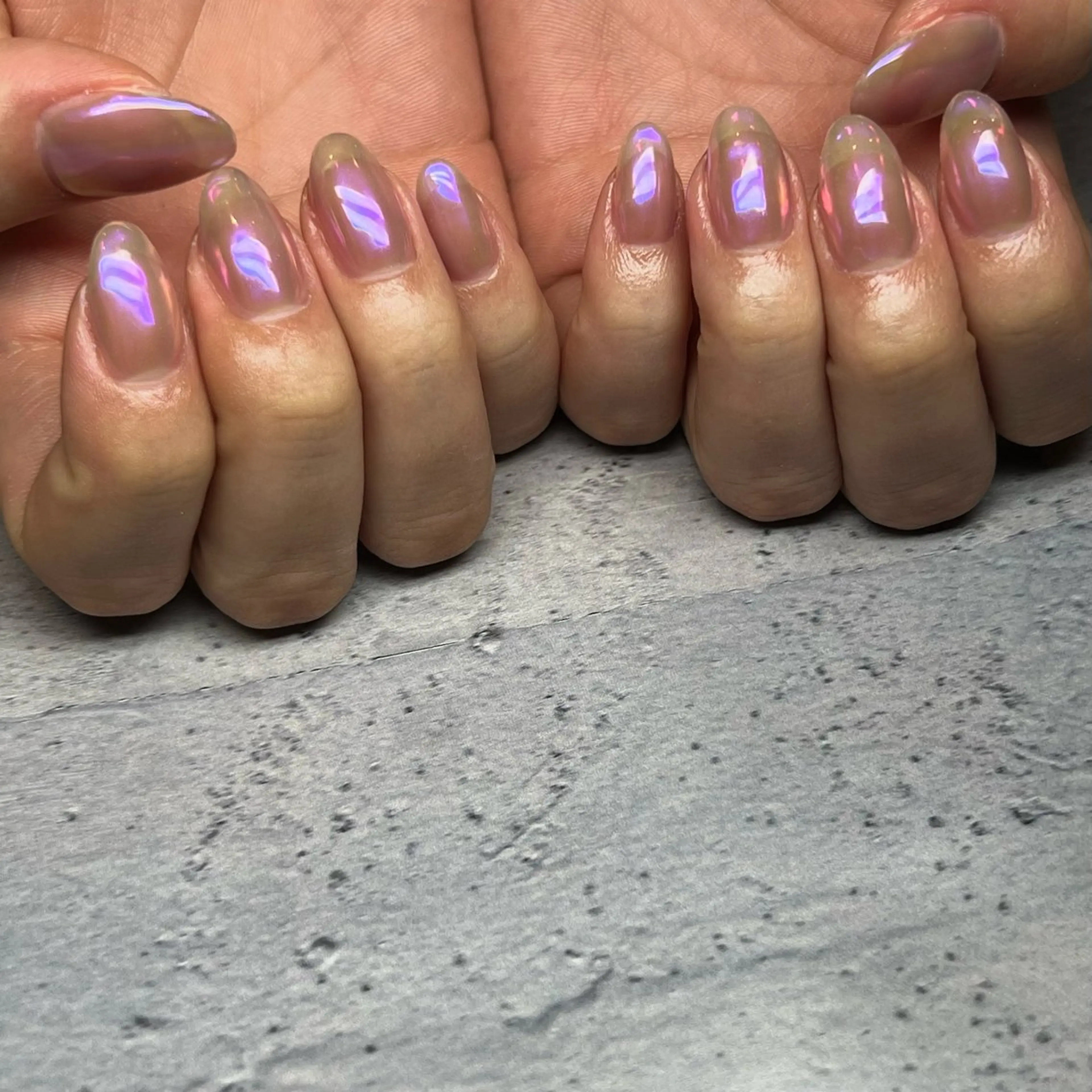 ネイル ミラーネイル ピンク ハンドネイル 𝐫𝐚𝐢 𝐧𝐚𝐢𝐥のネイルデザイン