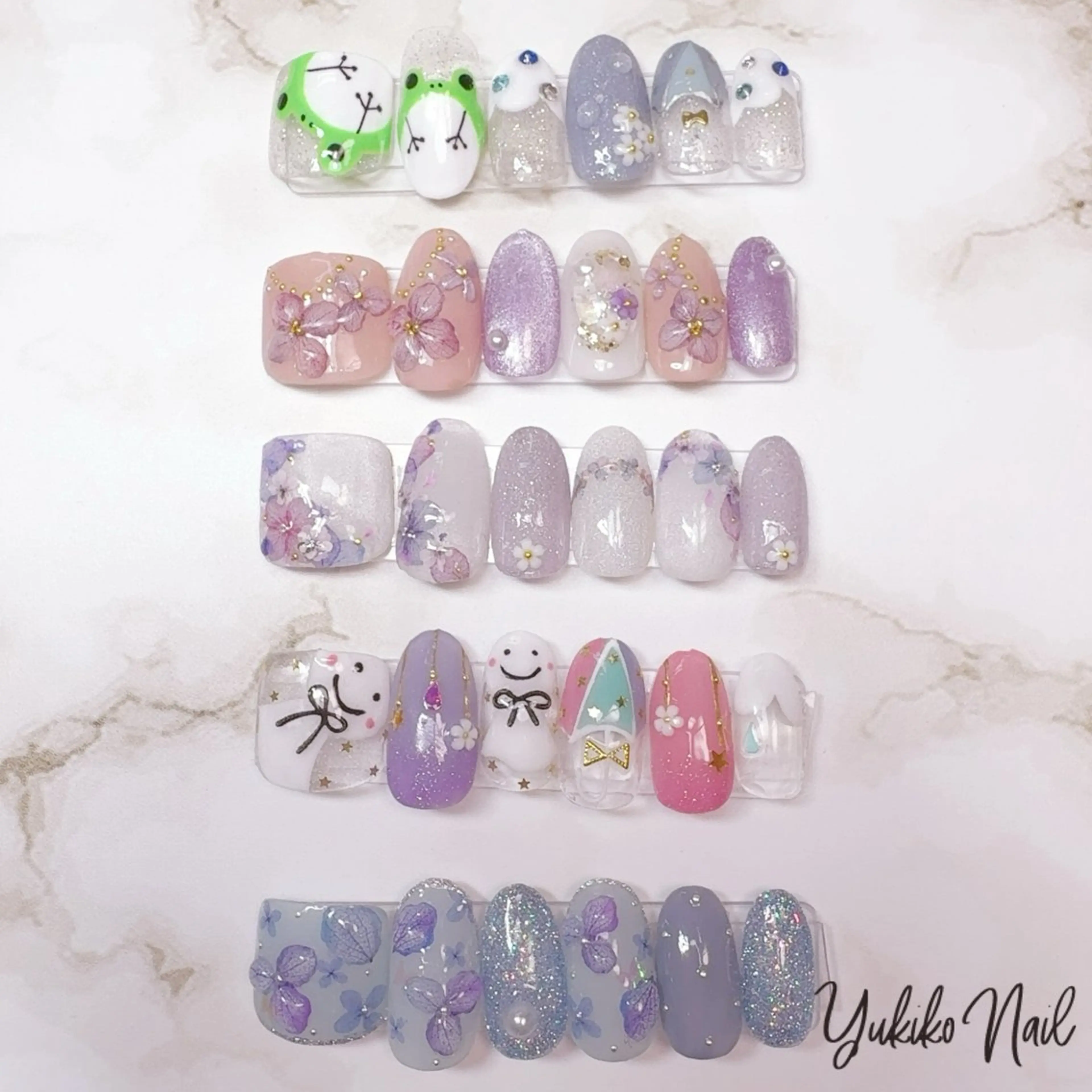 ネイル アートネイル ぷっくりネイル ユキコ ネイルのネイルデザイン