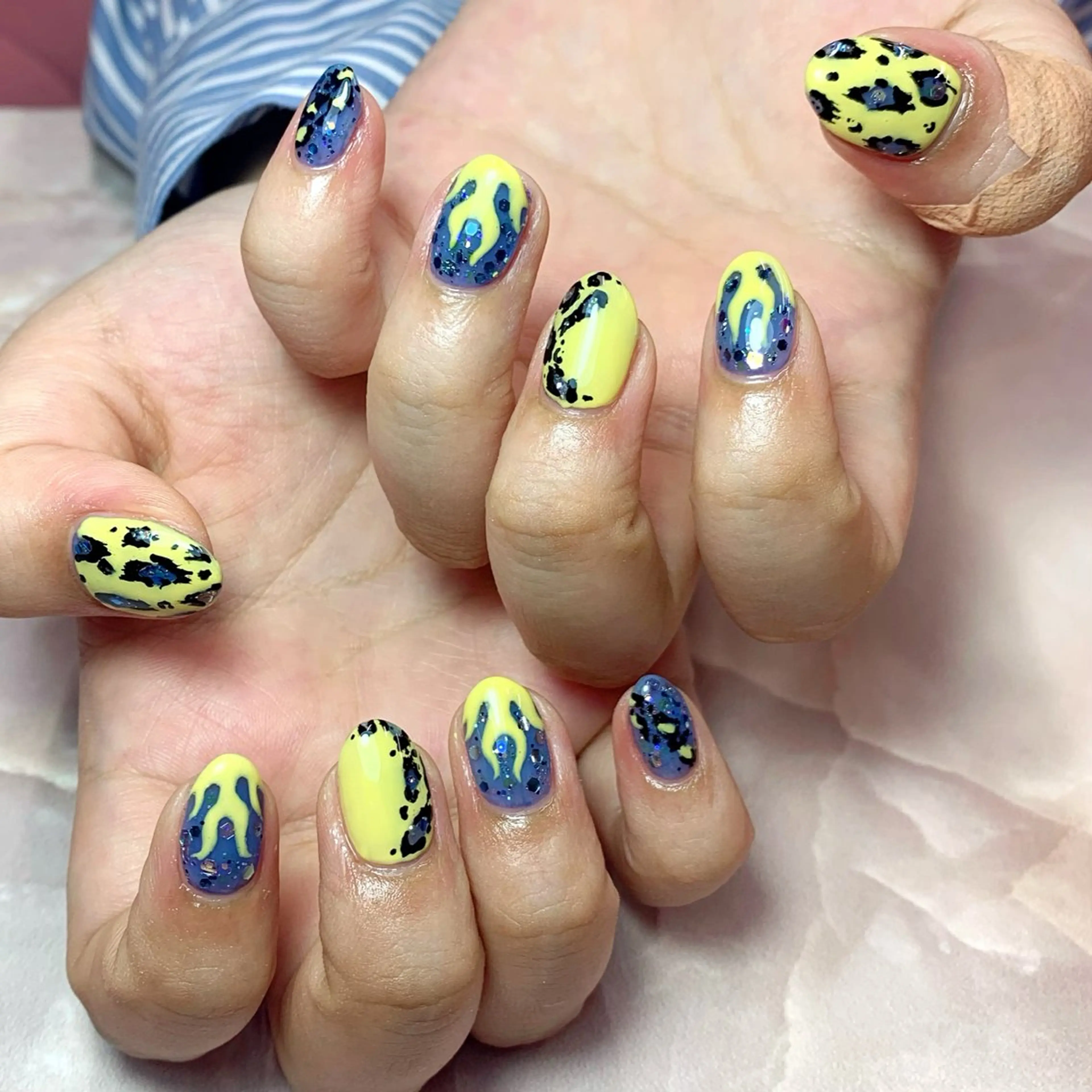 ネイル ハンドネイル Rose Glass 高蔵寺店のネイルデザイン