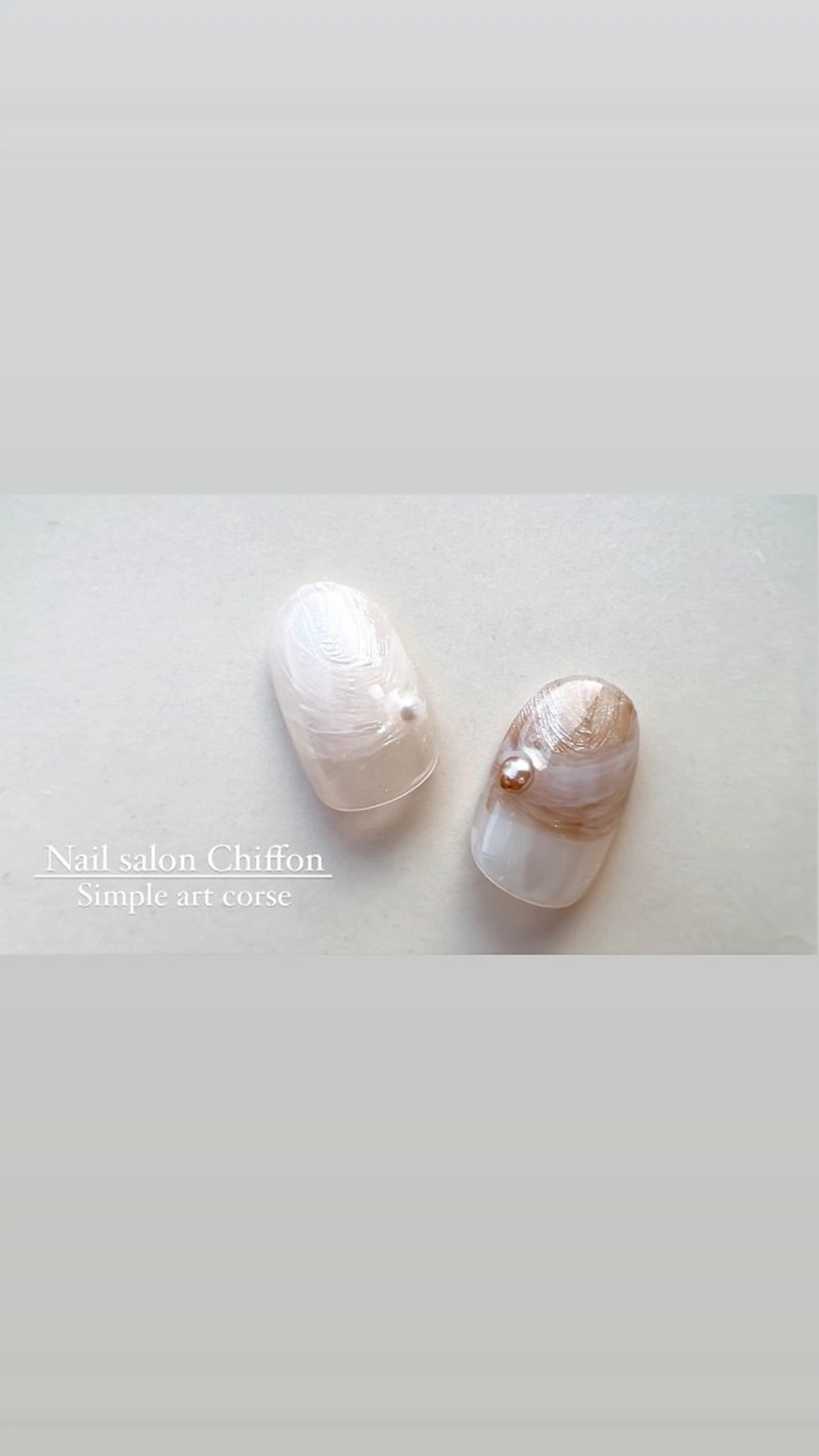 ネイル ブラウン ハンドネイル Nail salon Chiffonのその他イメージ