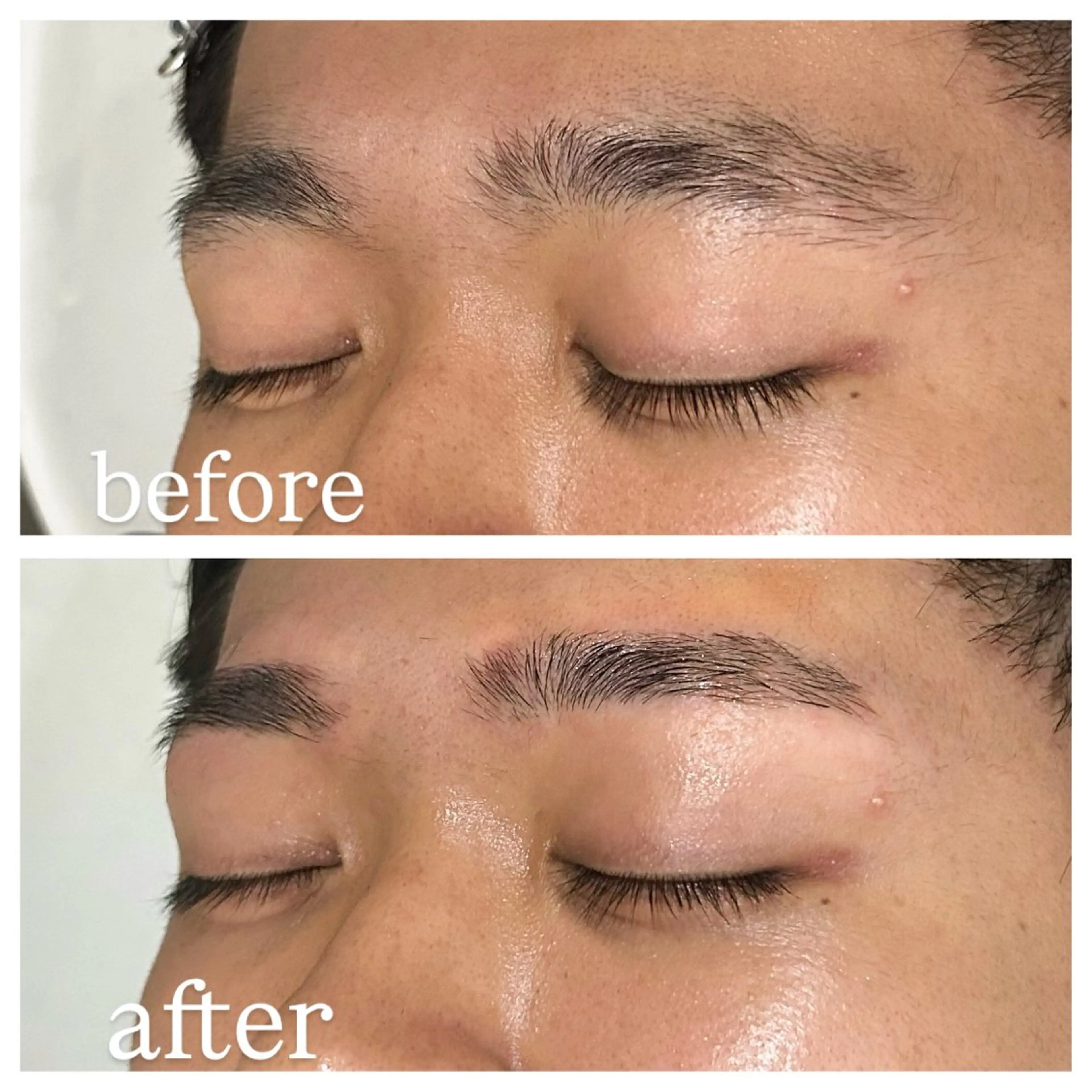 メンズ アイブロウ メンズアイブロウ 眉毛ワックス脱毛 カット メンズ特化美容師👾 チカのヘアスタイル