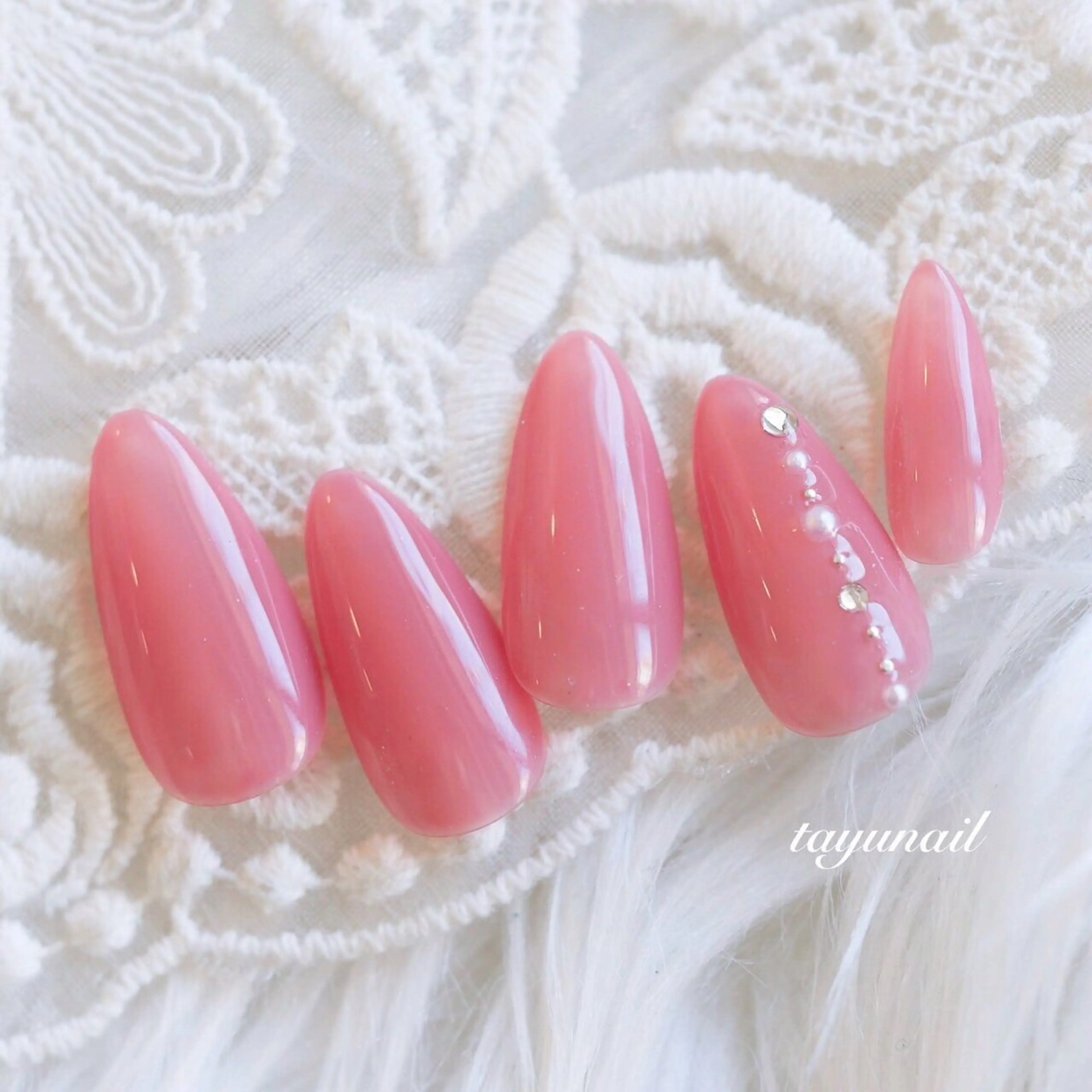 ネイル アートネイル ジェルネイル パラジェル シンプルネイル ハンドネイル ネイルサロン 【たゆnail】のネイルデザイン