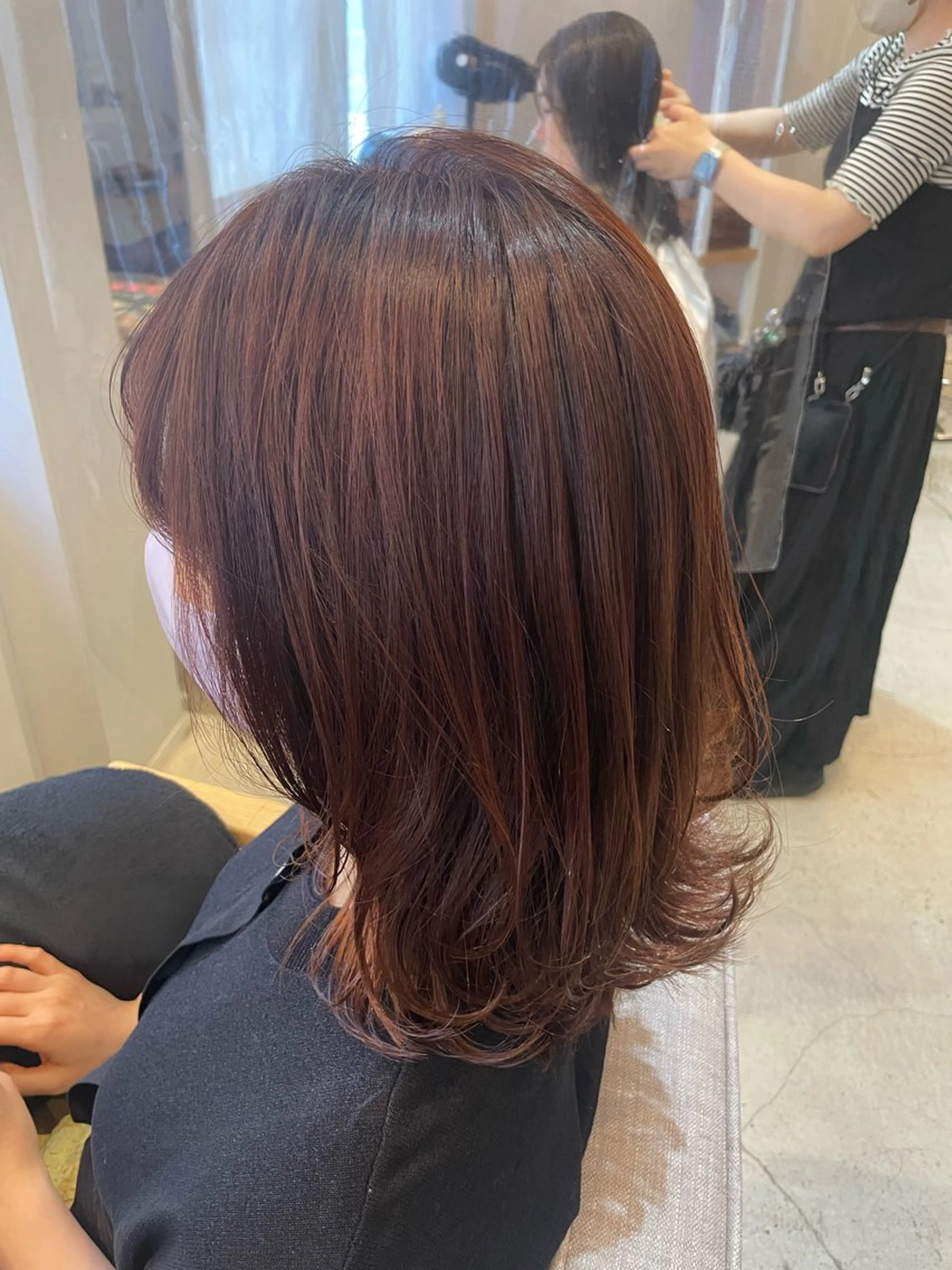 ミディアム カラー 髪質改善✨️透明感カ ラー✧*。山下さいみのヘアスタイル