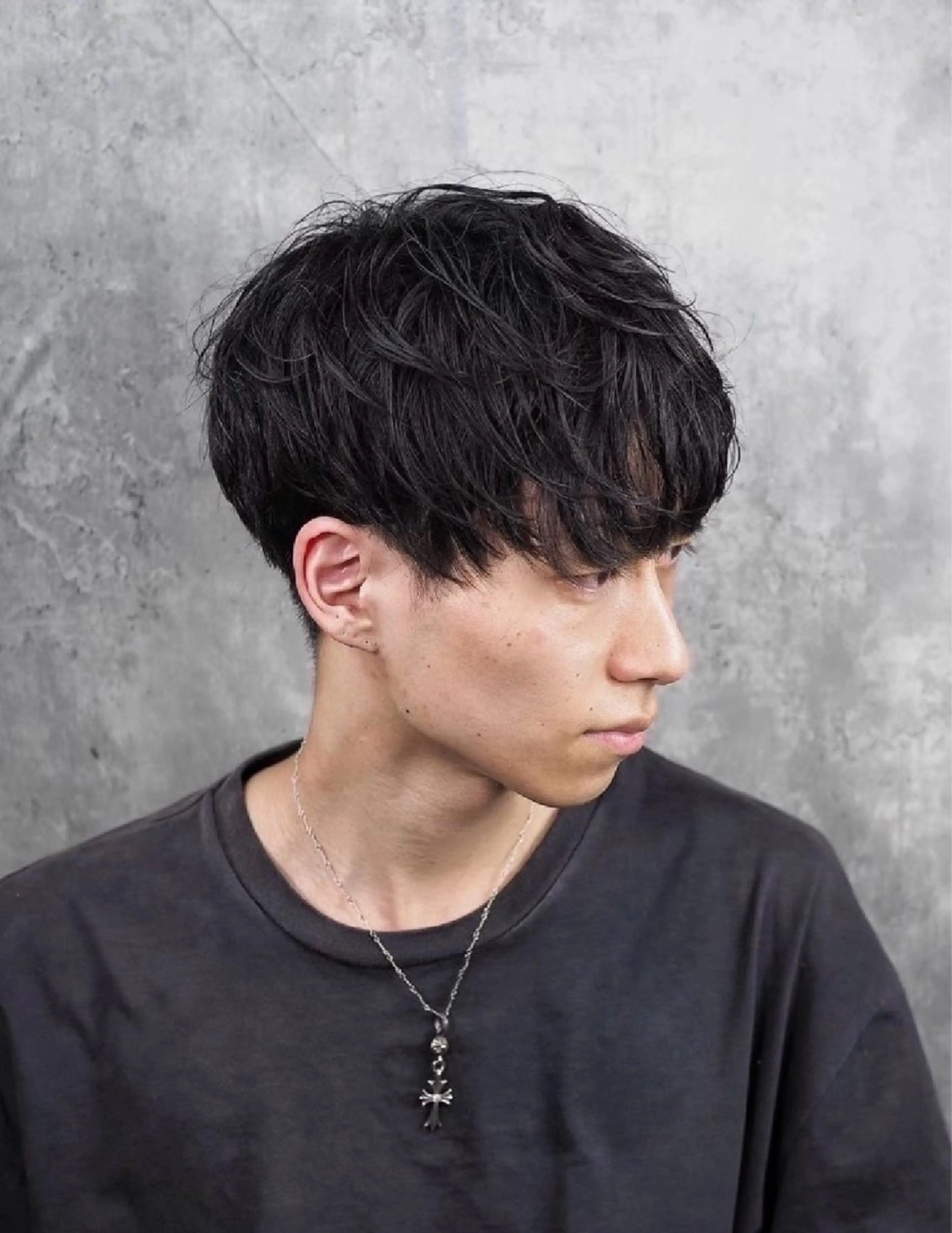 ショート メンズ カット パーマ ヘアセット HIRO GINZA 銀座一丁目店のヘアスタイル