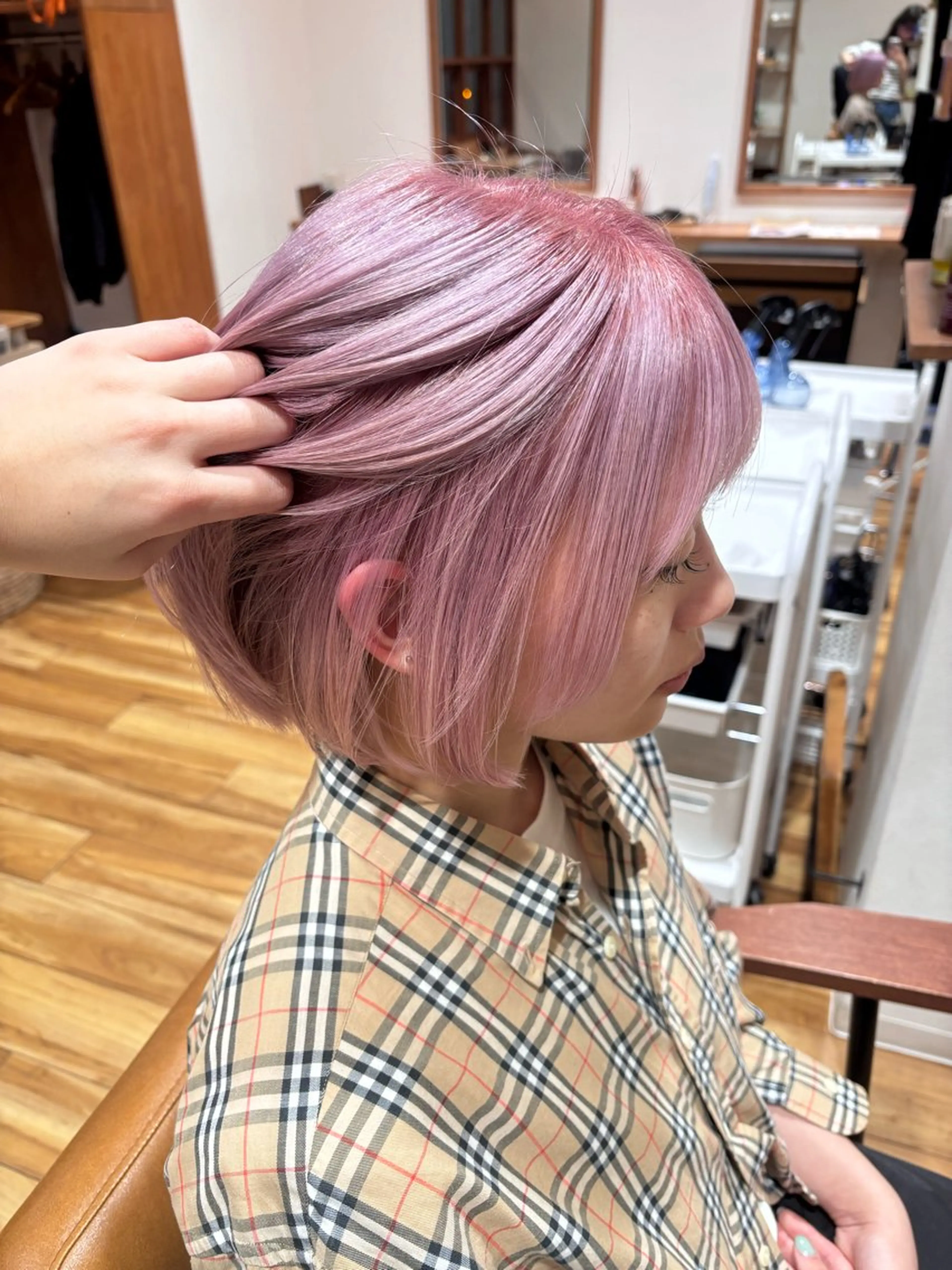 ショート カット ヘアカラー トリートメント 阿部 楓のヘアスタイル
