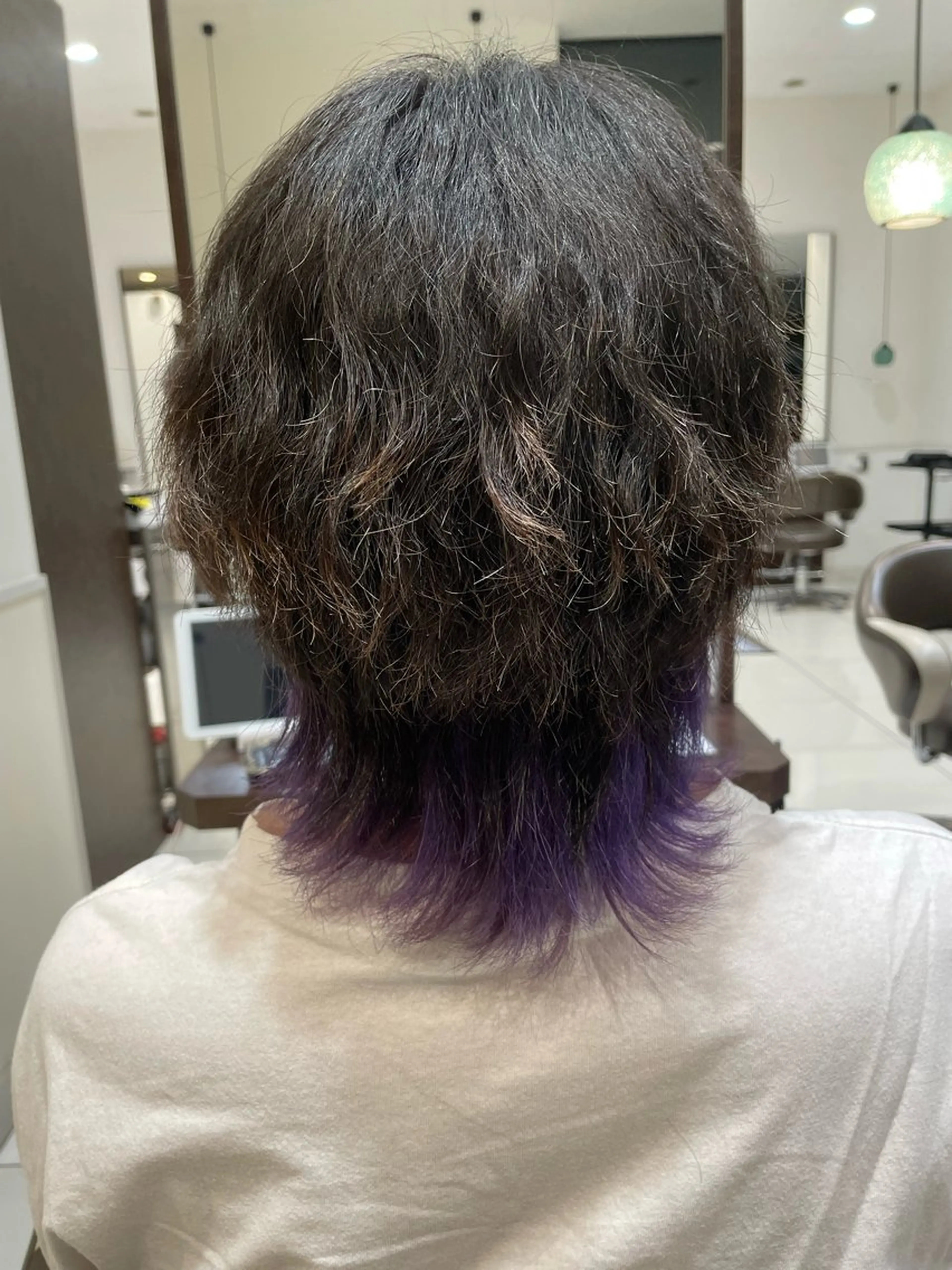 ミディアム カラー 谷 健吾のヘアスタイル