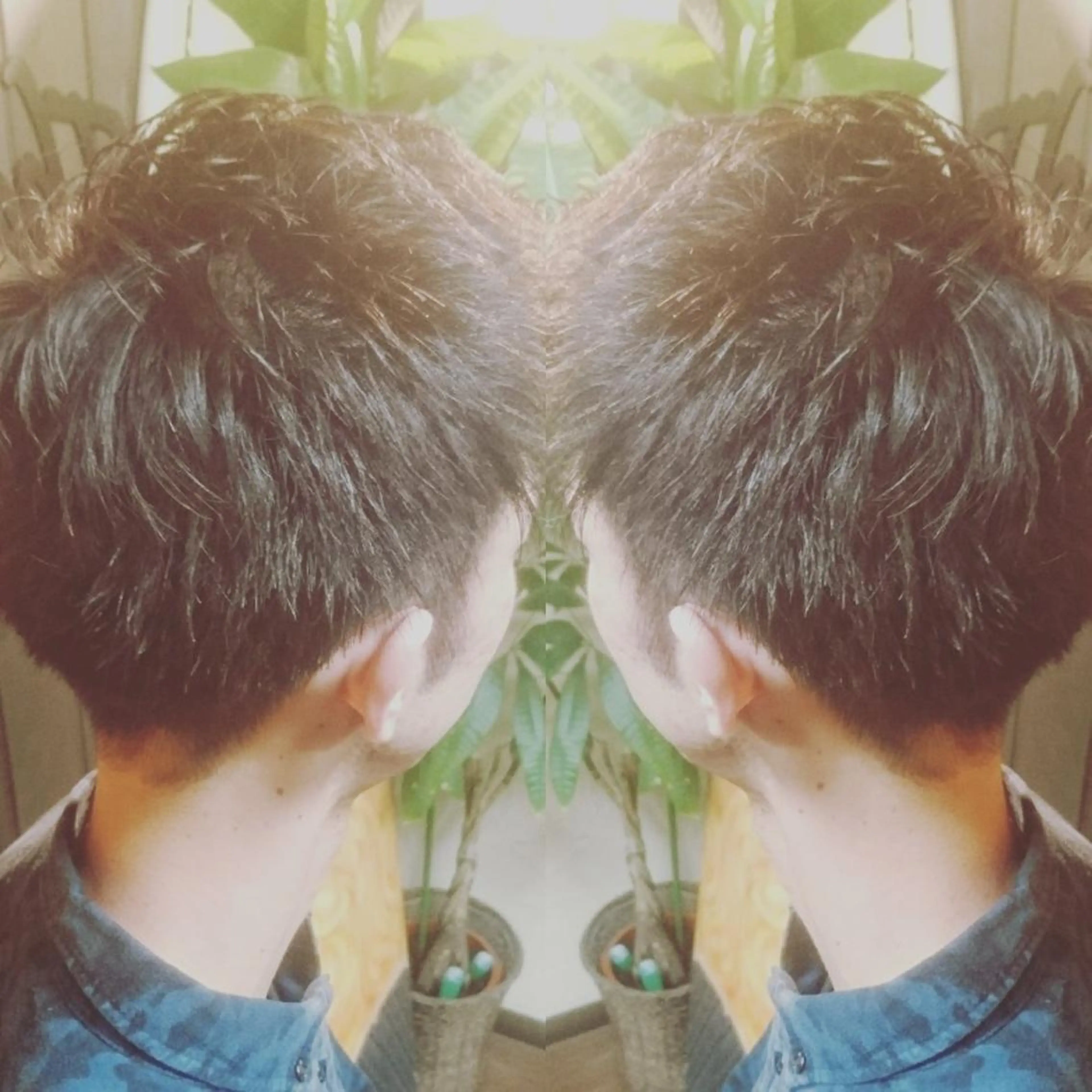 メンズ ヘアカラー サンフラット所属・岡林 選のヘアスタイル