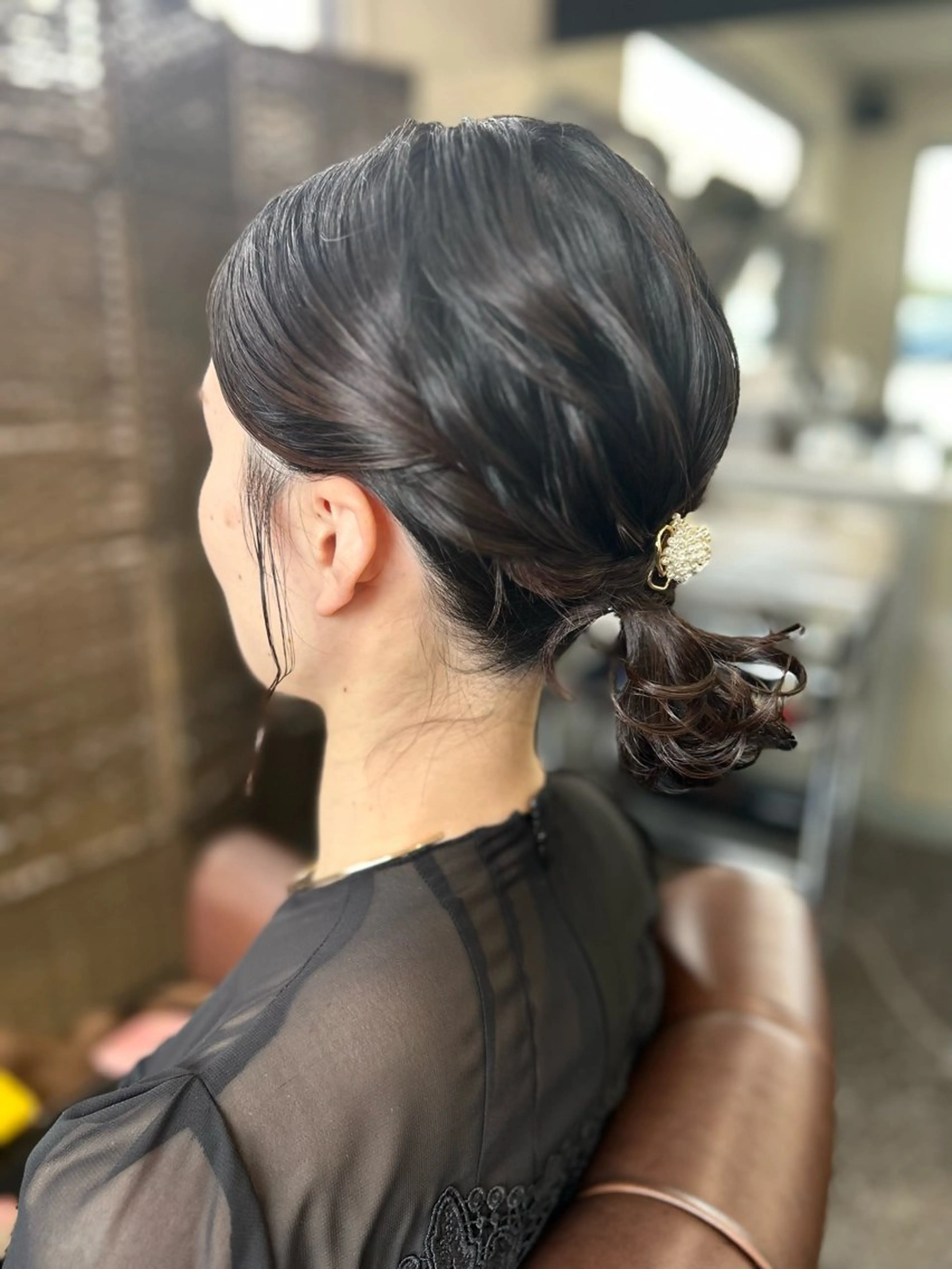 ミディアム ヘアアレンジ 結婚式・ブライダル ボブ ヘアセット 沢田 瞳のヘアスタイル