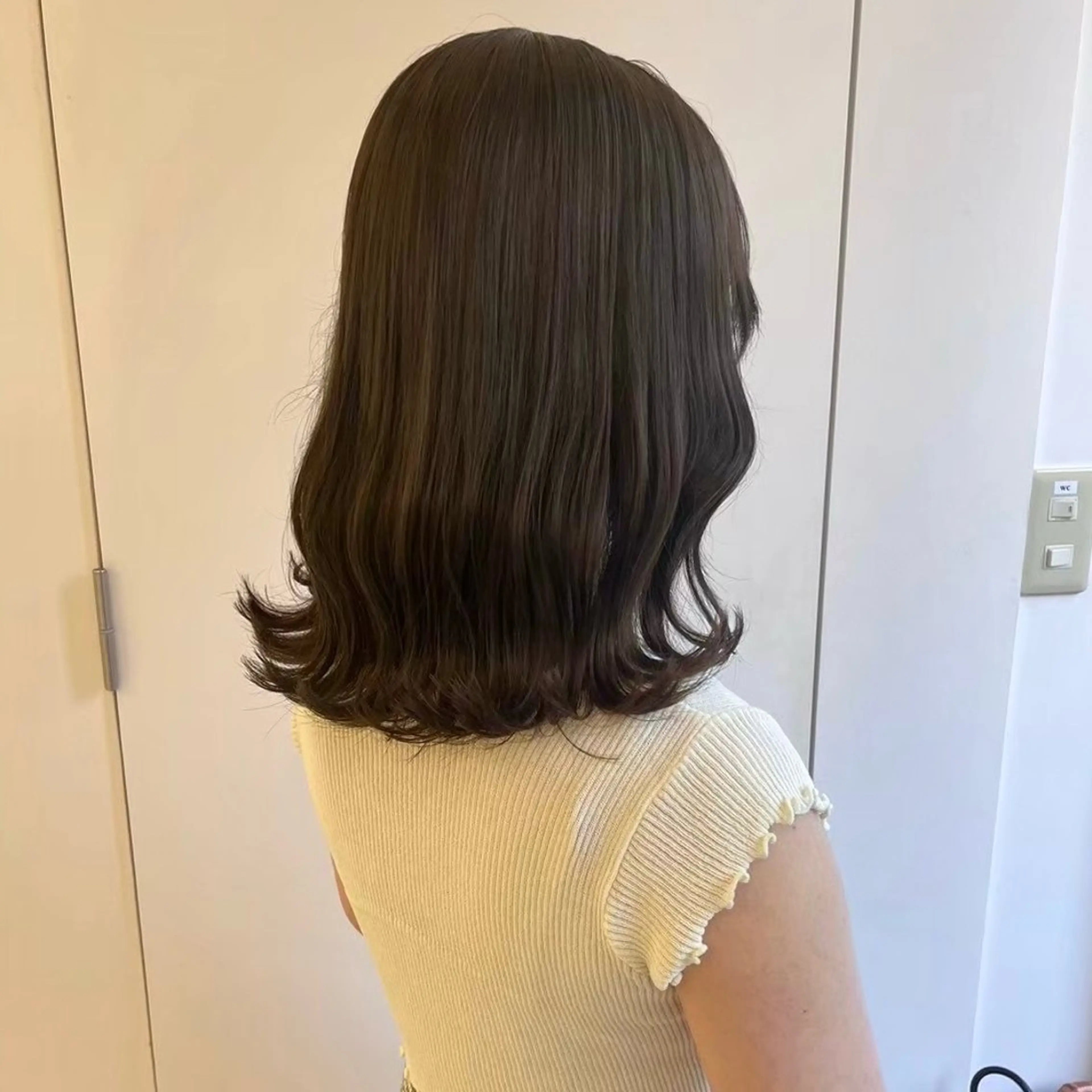 セミロング カラー ヘアカラー トリートメント Parve Mix 森 美遥🇰🇷🩶のヘアスタイル