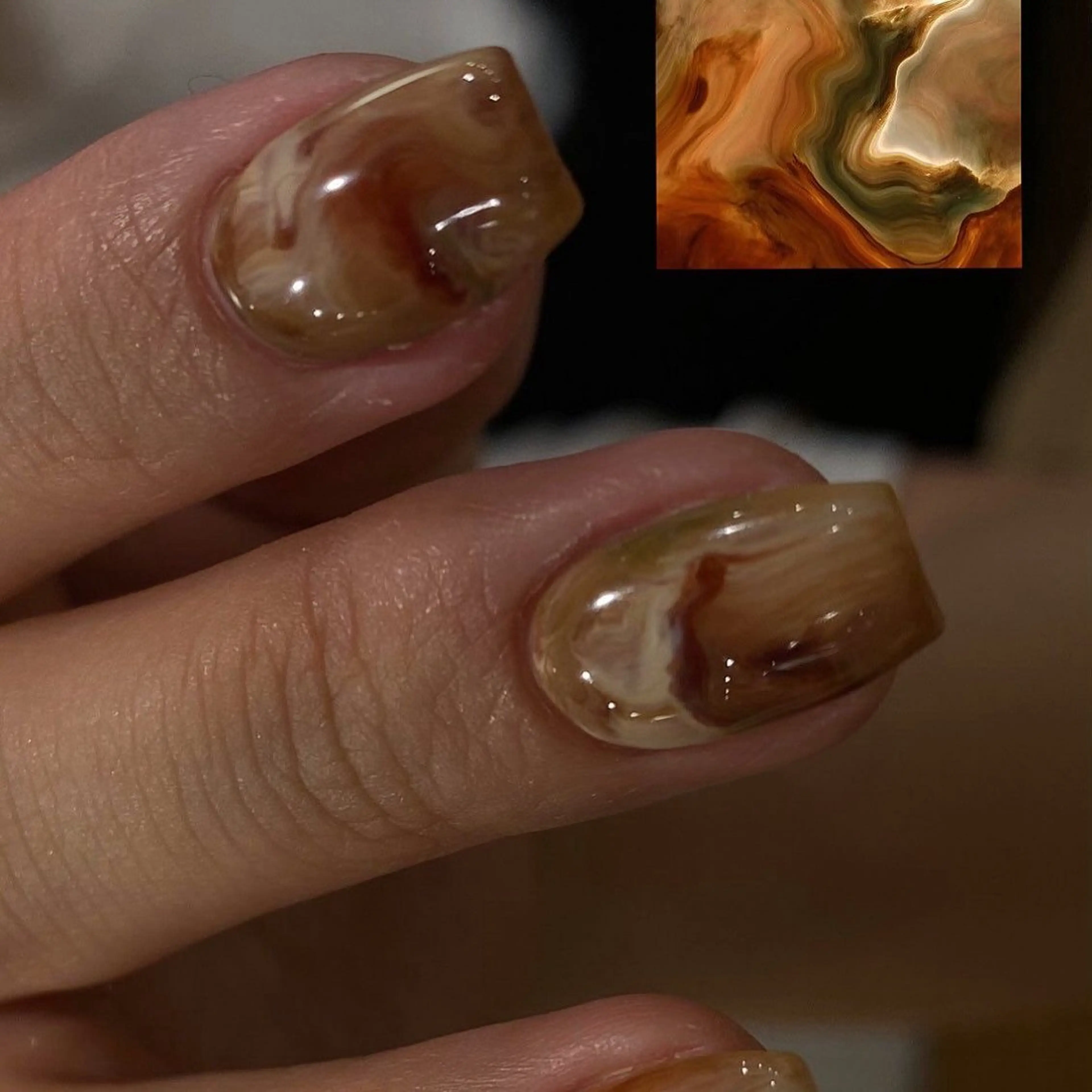 ネイル ハンドネイル ハンドケア デザイン/ハッシュ レイヤー/senaのヘアスタイル