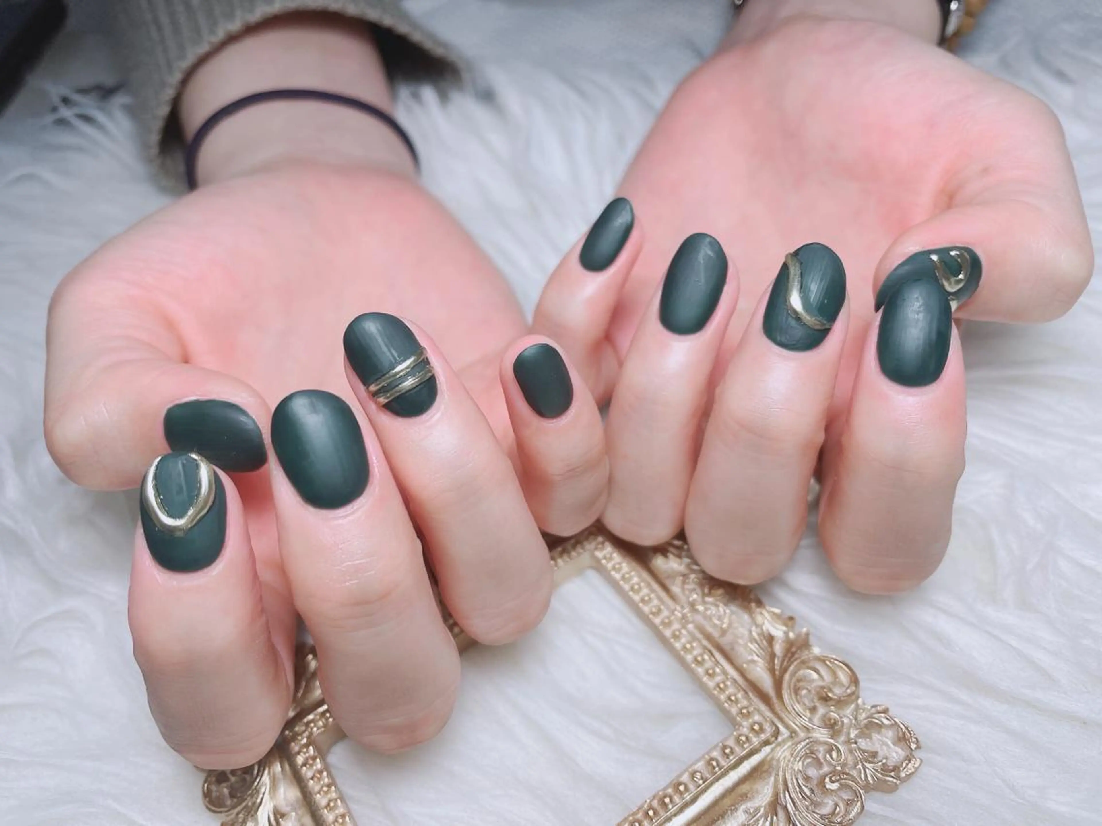 カラー ネイル MiKi Nai池袋 長さだし得意のネイルデザイン