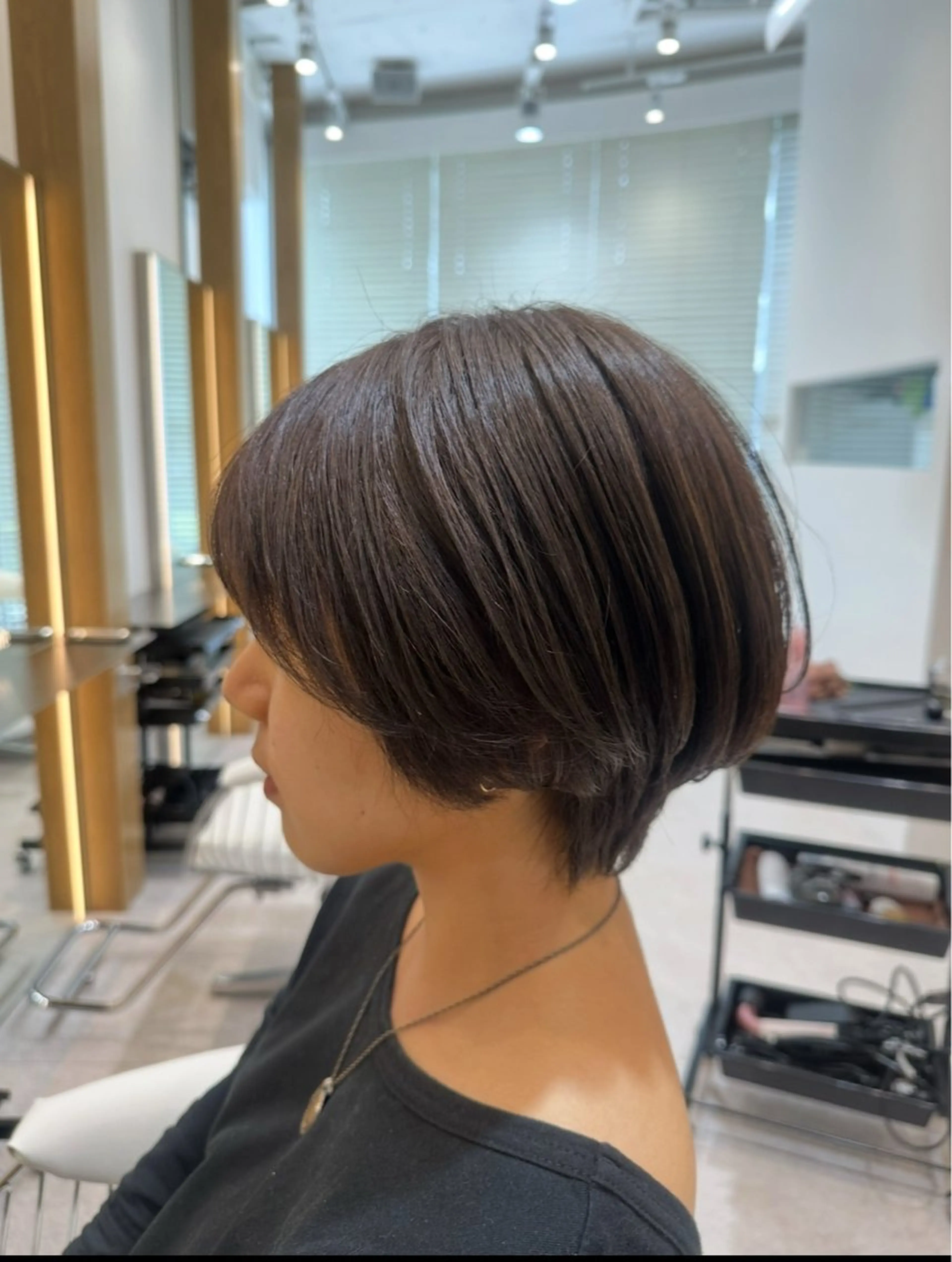 ショート ヘアカラー トリートメント 透明感カラー/伊藤 陸/soigneのヘアスタイル