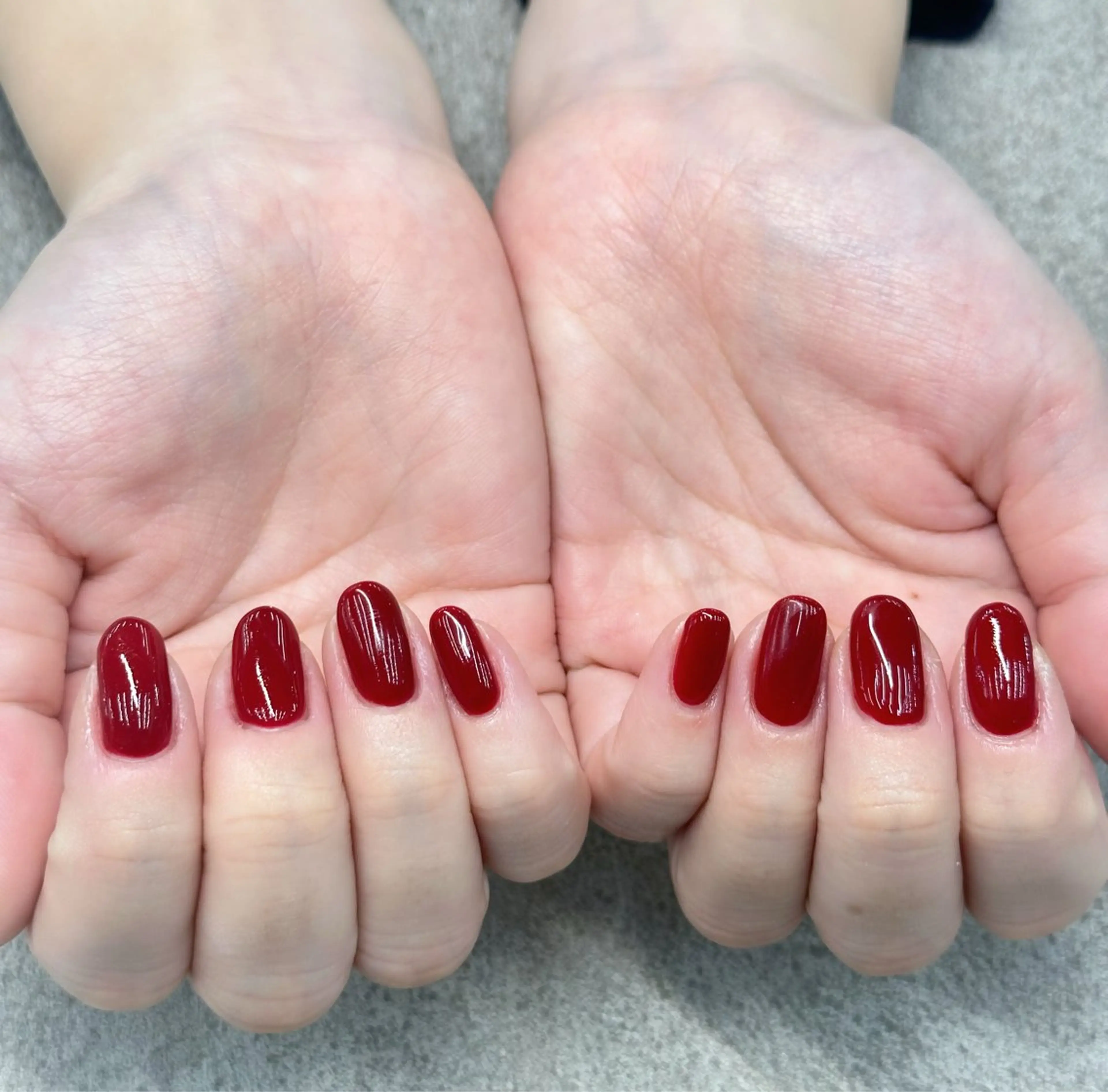 ネイル ボルドー ワンカラーネイル MAXKELLY MEGUMIのネイルデザイン