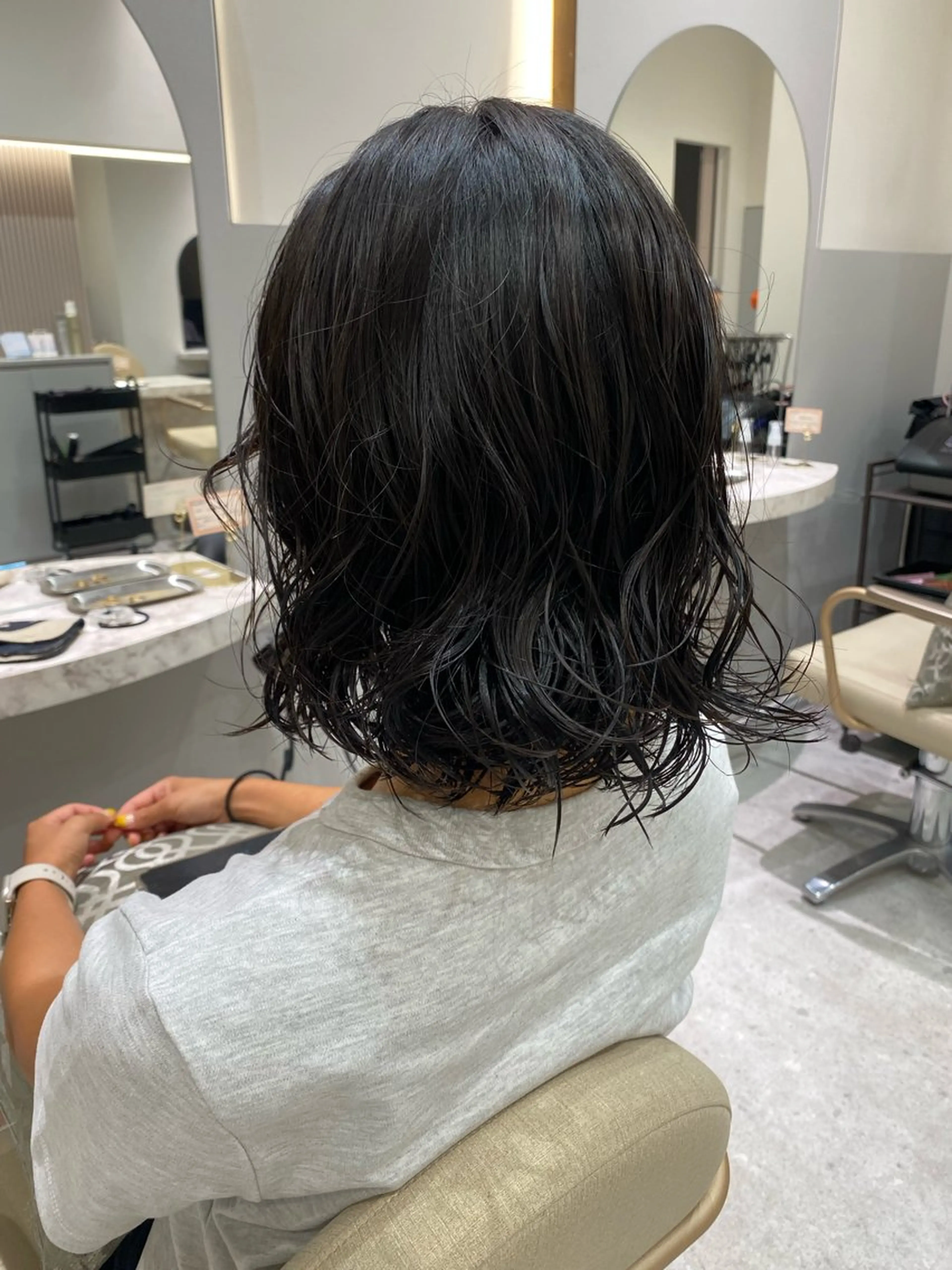 パーマ ボブ デジタルパーマ 銀座/個室sh台 クラチ🌿のヘアスタイル