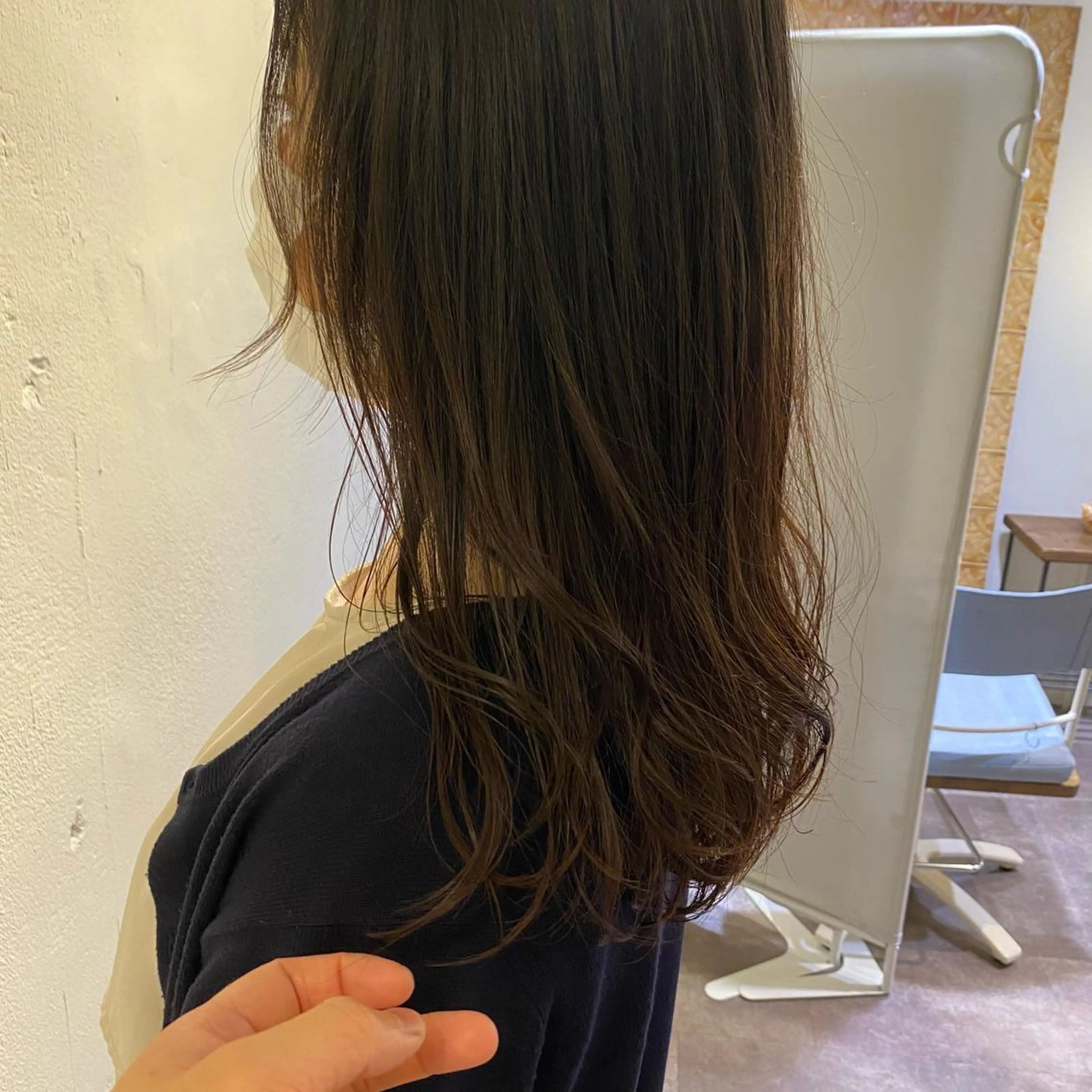 セミロング 谷九/天王寺/上本町 ショート/ボブ/北川のヘアスタイル