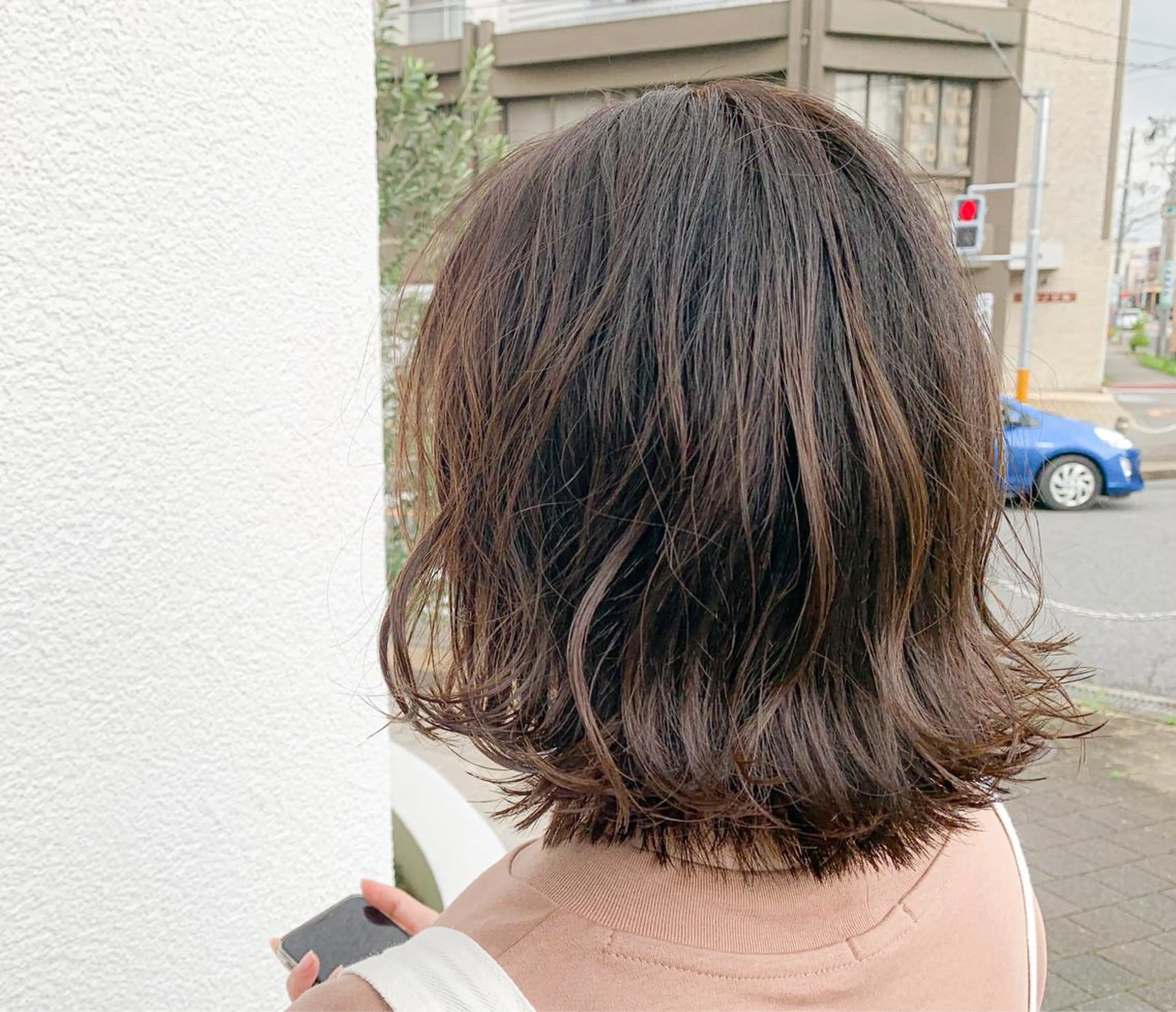ミディアム カラー ヘアアレンジ ベージュカラー ハイライトカラー ハイライト メンズパーマ職人 加藤 弘貴のヘアスタイル