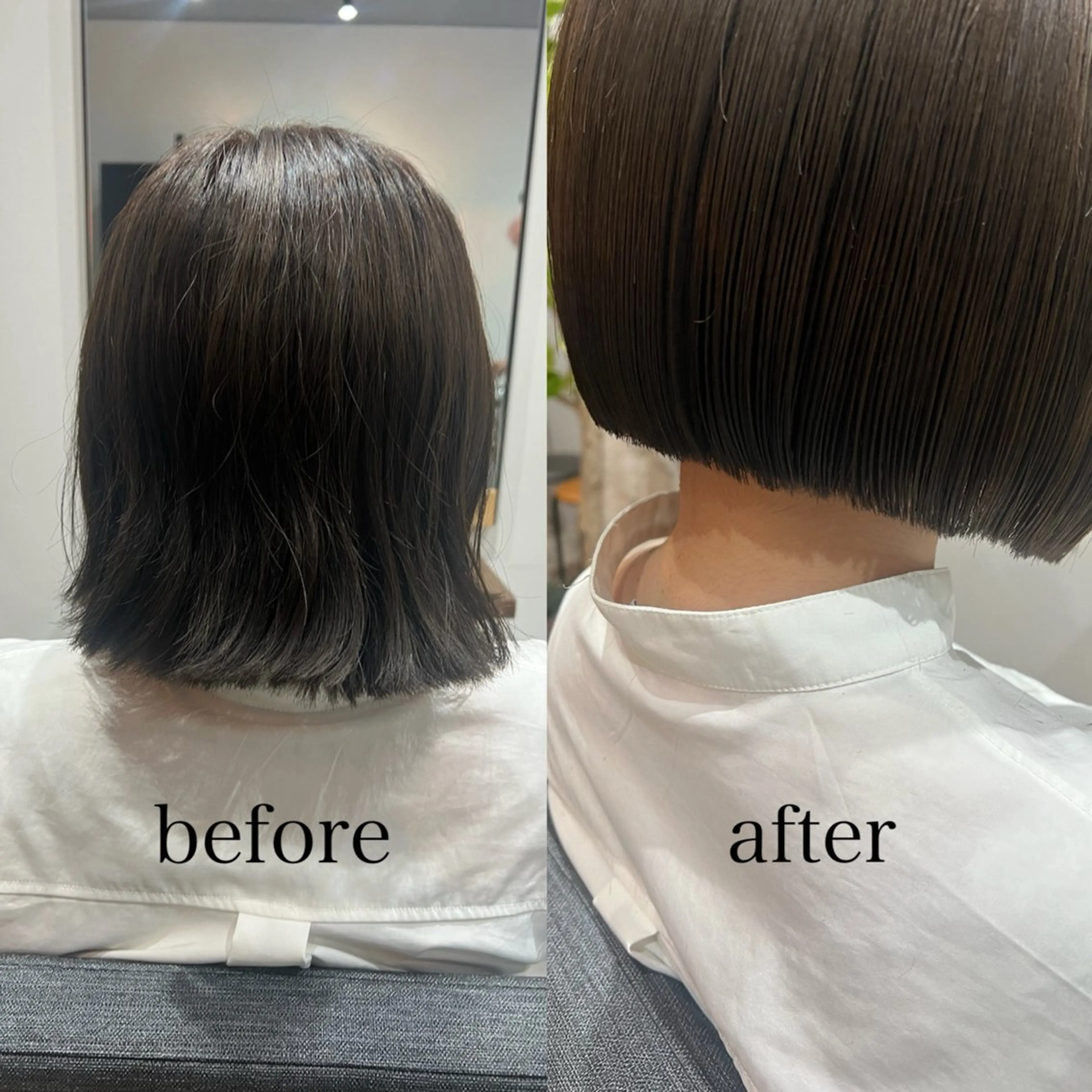ショート ボブ 福井 采未のヘアスタイル