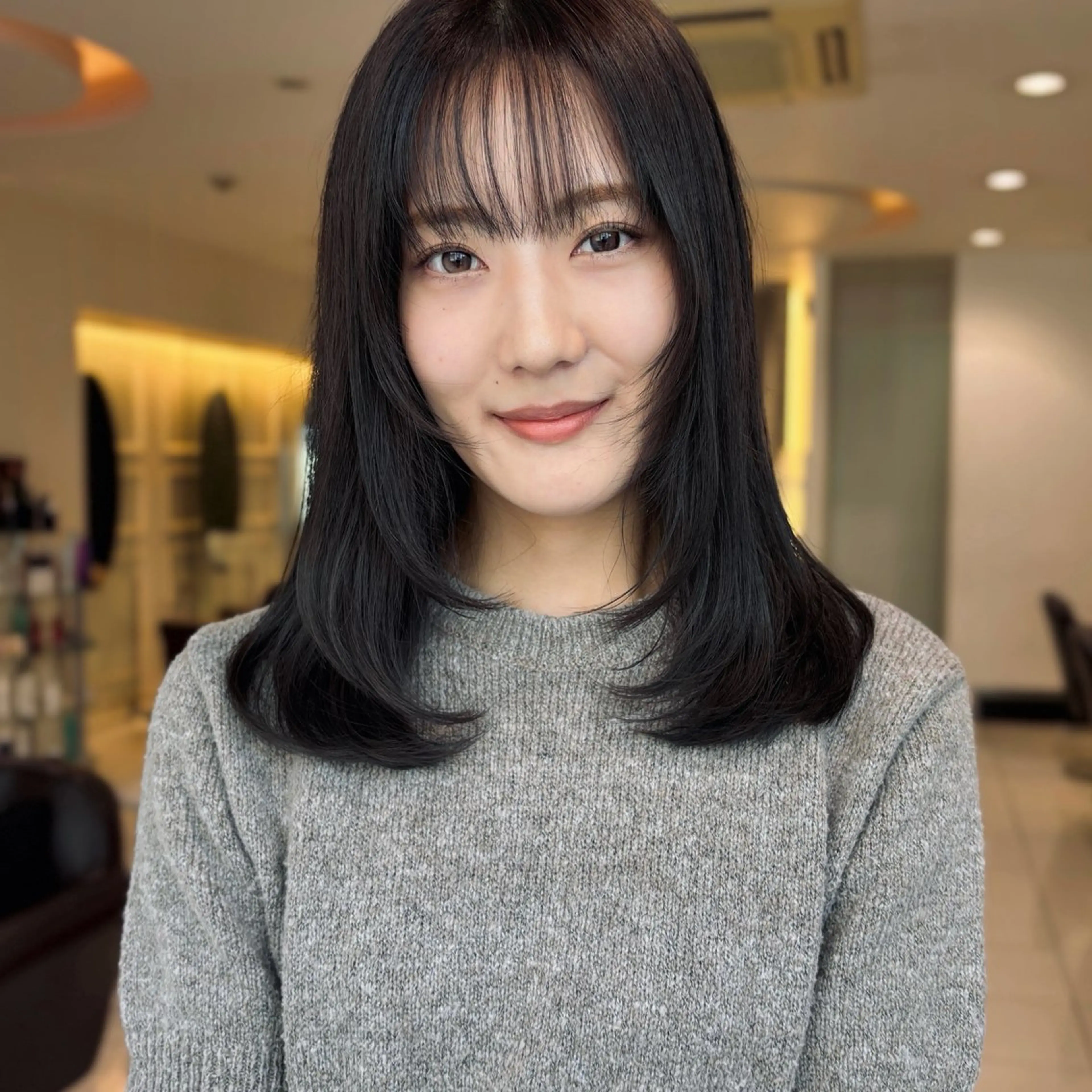 ミディアム ハッシュカット/四条 烏丸/寺本弘樹のヘアスタイル