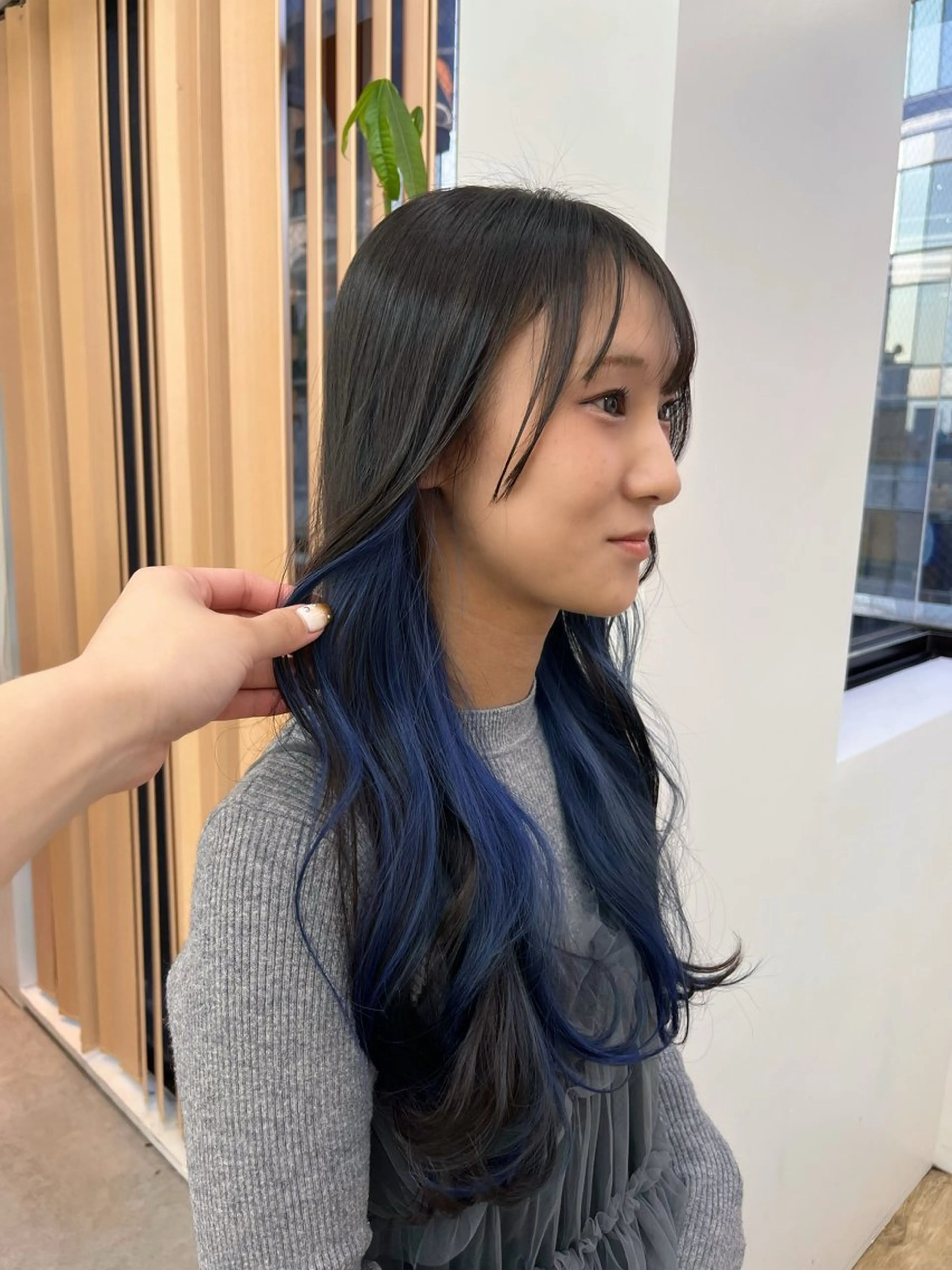 【💚ミニモ限定💚】インナーカラー🌈＋全体カラー＋似合わせカット＋内部補修トリートメント✨の写真