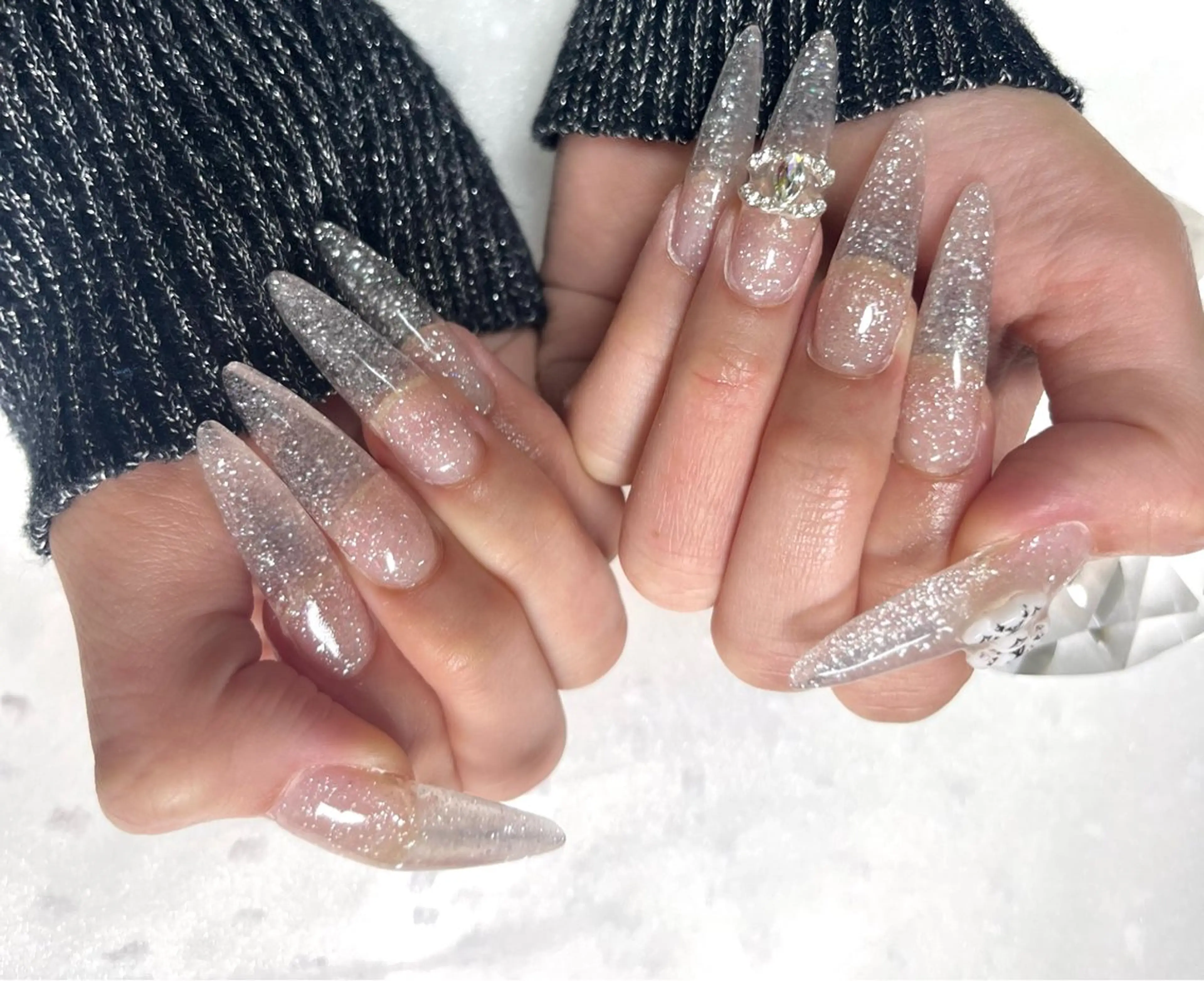 ネイル ロングネイル スカルプネイル plaisir プレジールネイルのネイルデザイン