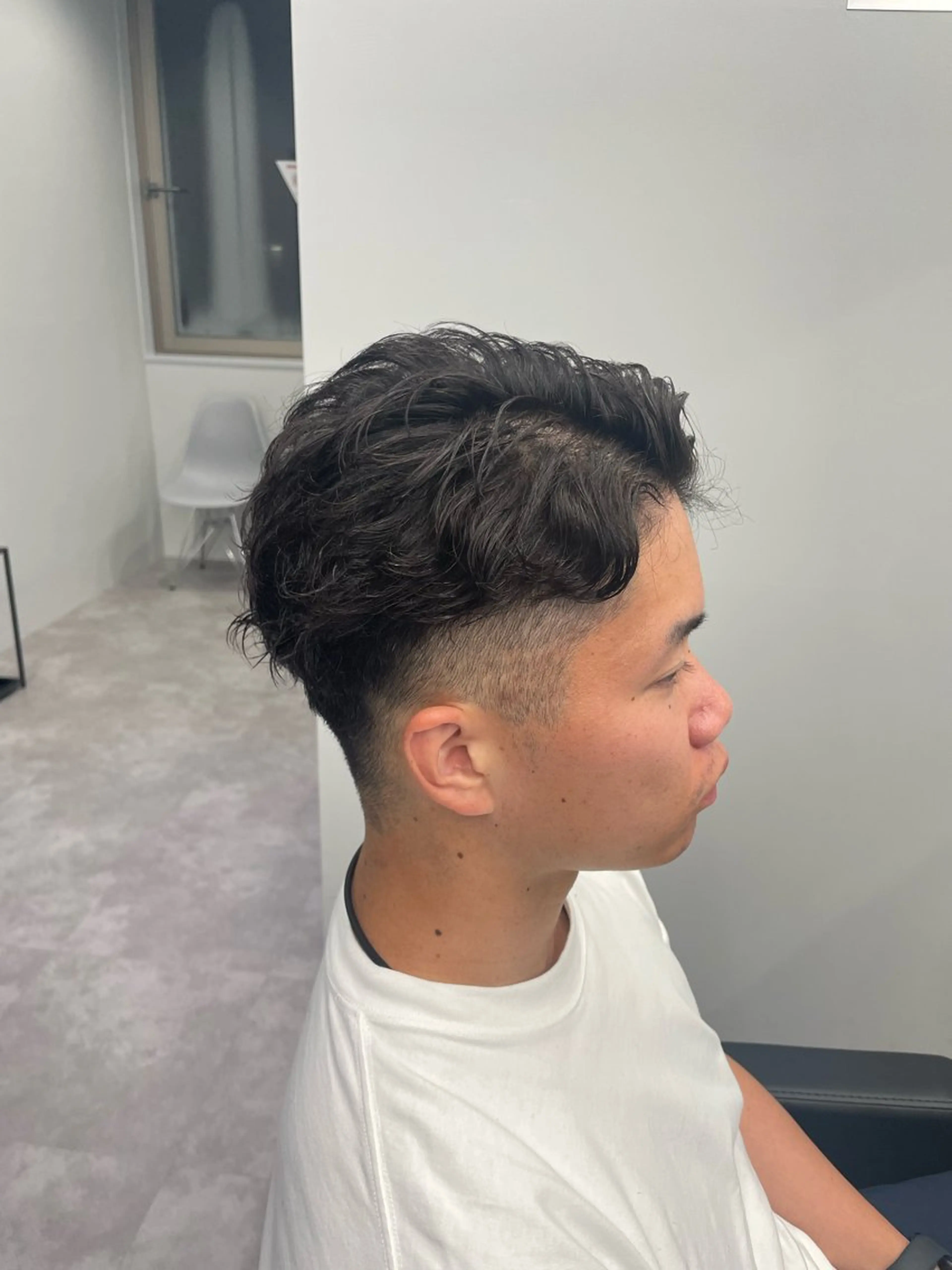 ショート パーマ メンズ カット パーマ 社会人向けパーマ 北千住No.1林和輝のヘアスタイル