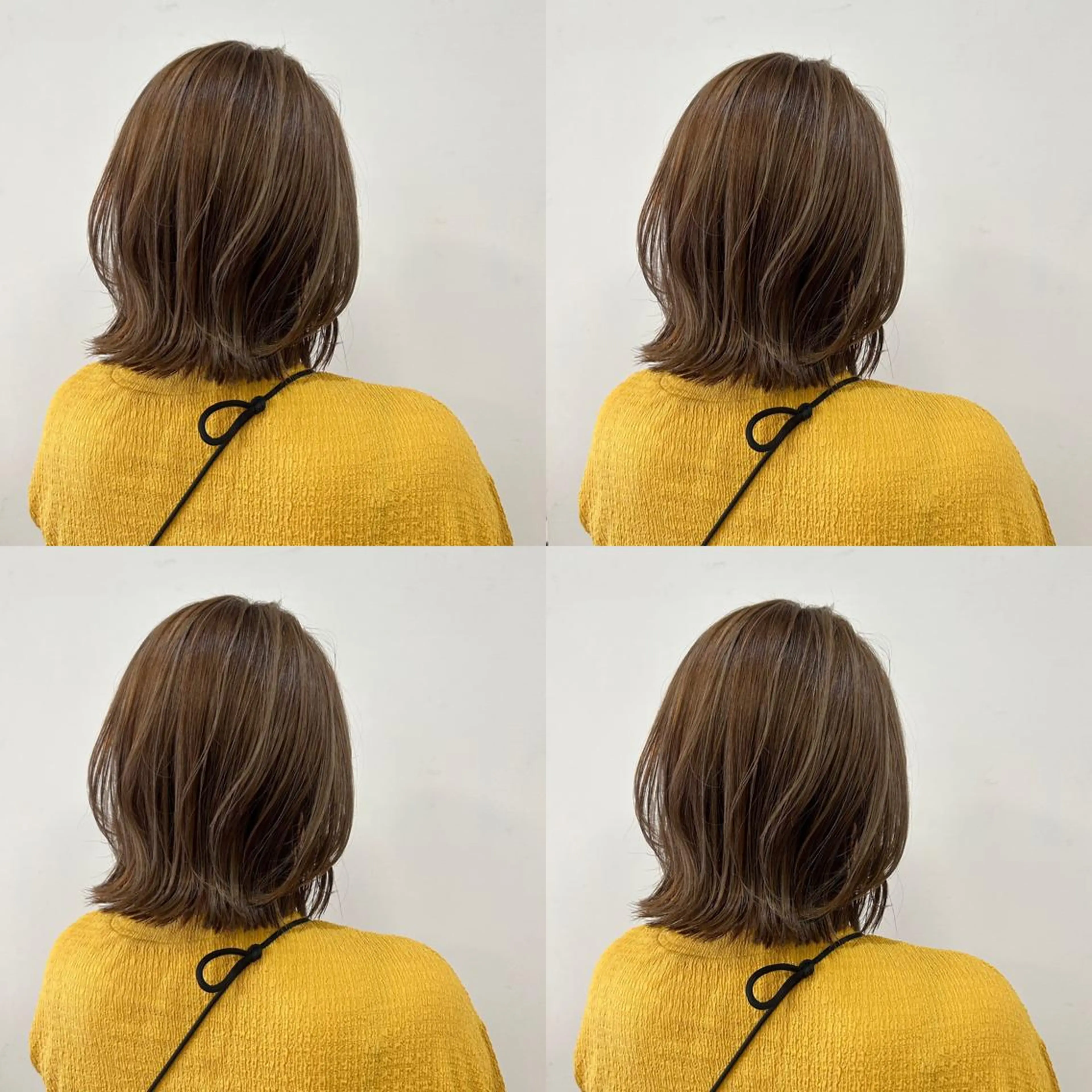 ミディアム カラー 河口 友里のヘアスタイル