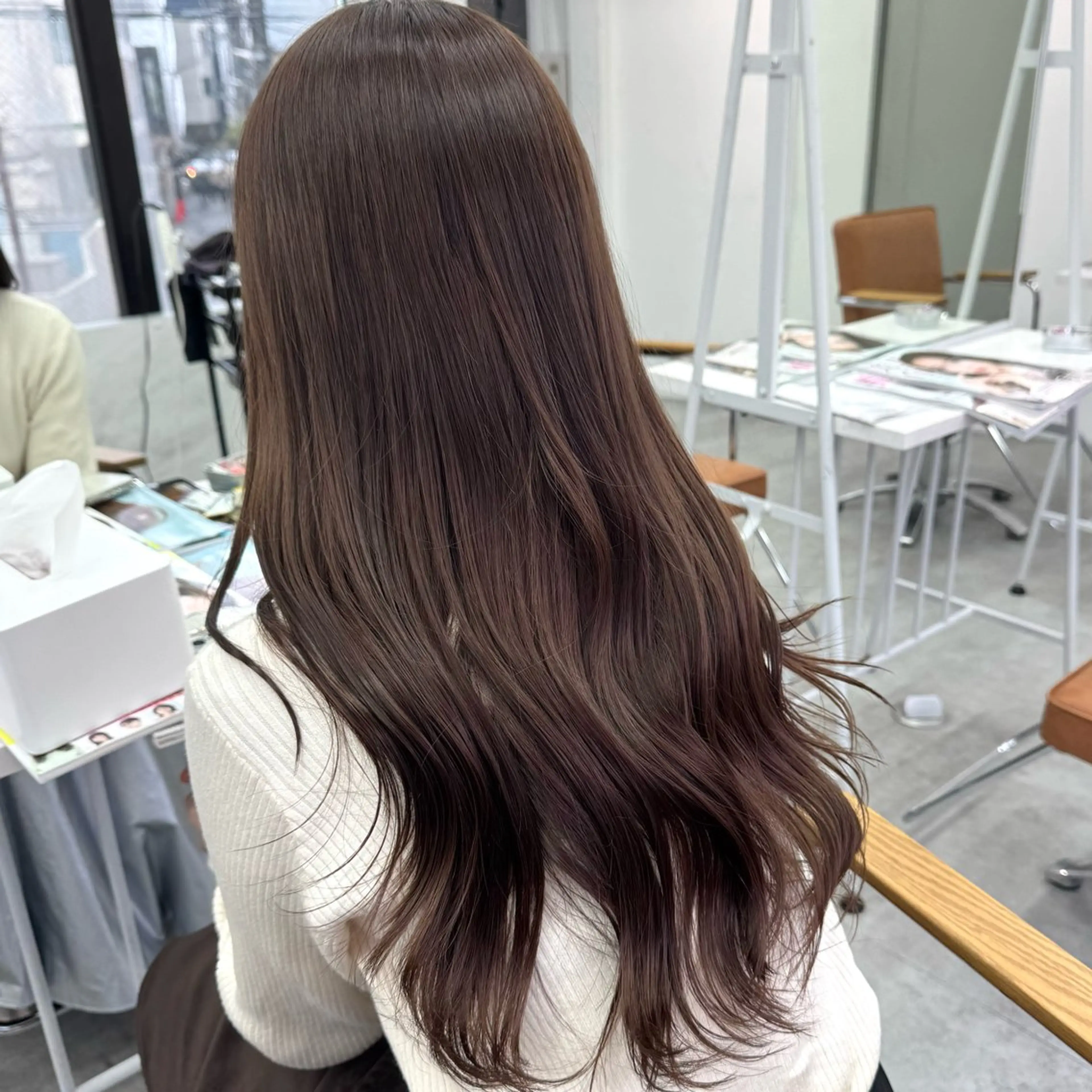 ロング カラー ヘアアレンジ ヘアカラー ブリーチなしカラー /新百合ヶ丘/安形翔のヘアスタイル