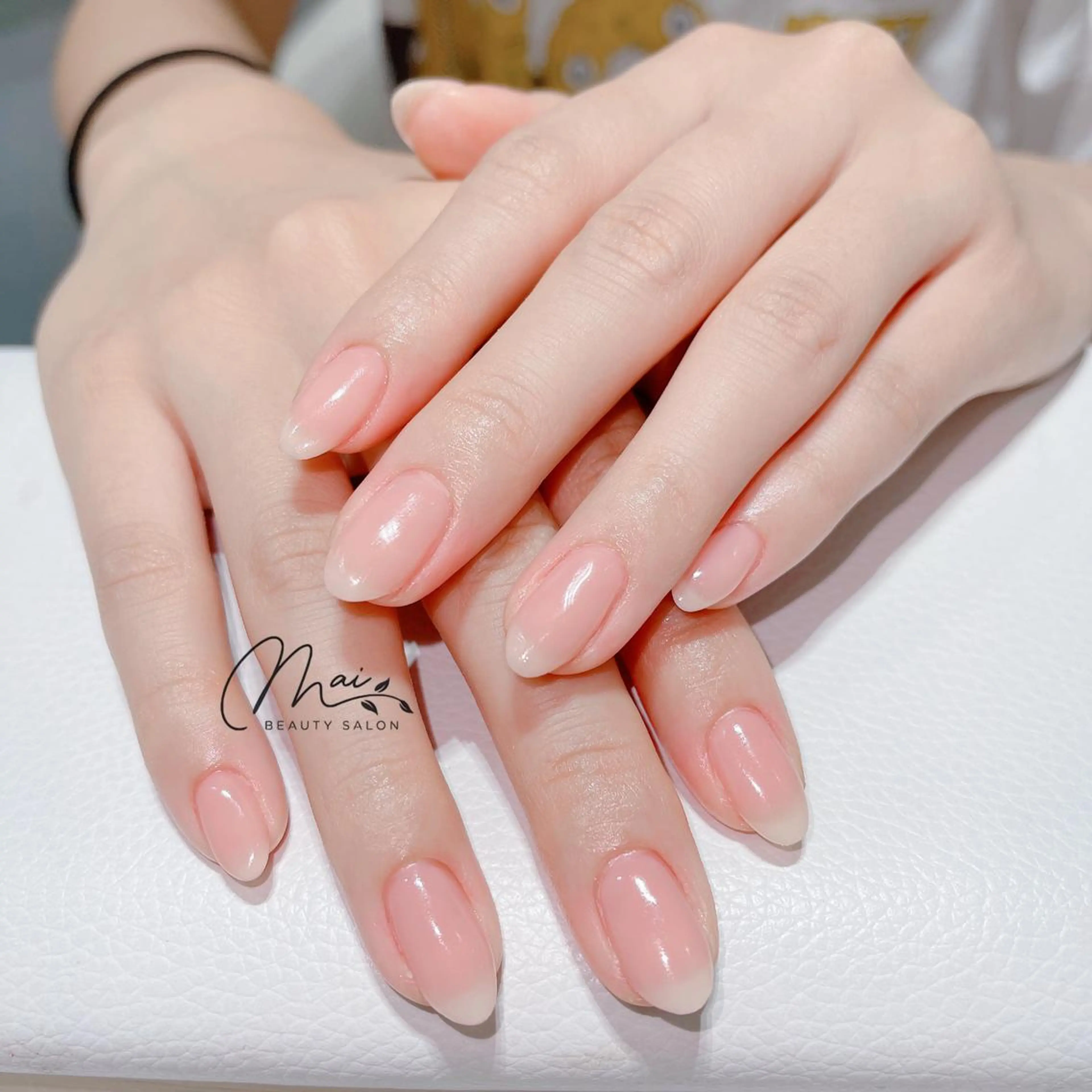 ネイル オーロラネイル 長さ出し フラッシュネイル フレンチネイル ジェルネイル MaiBeauty マイ マイのネイルデザイン