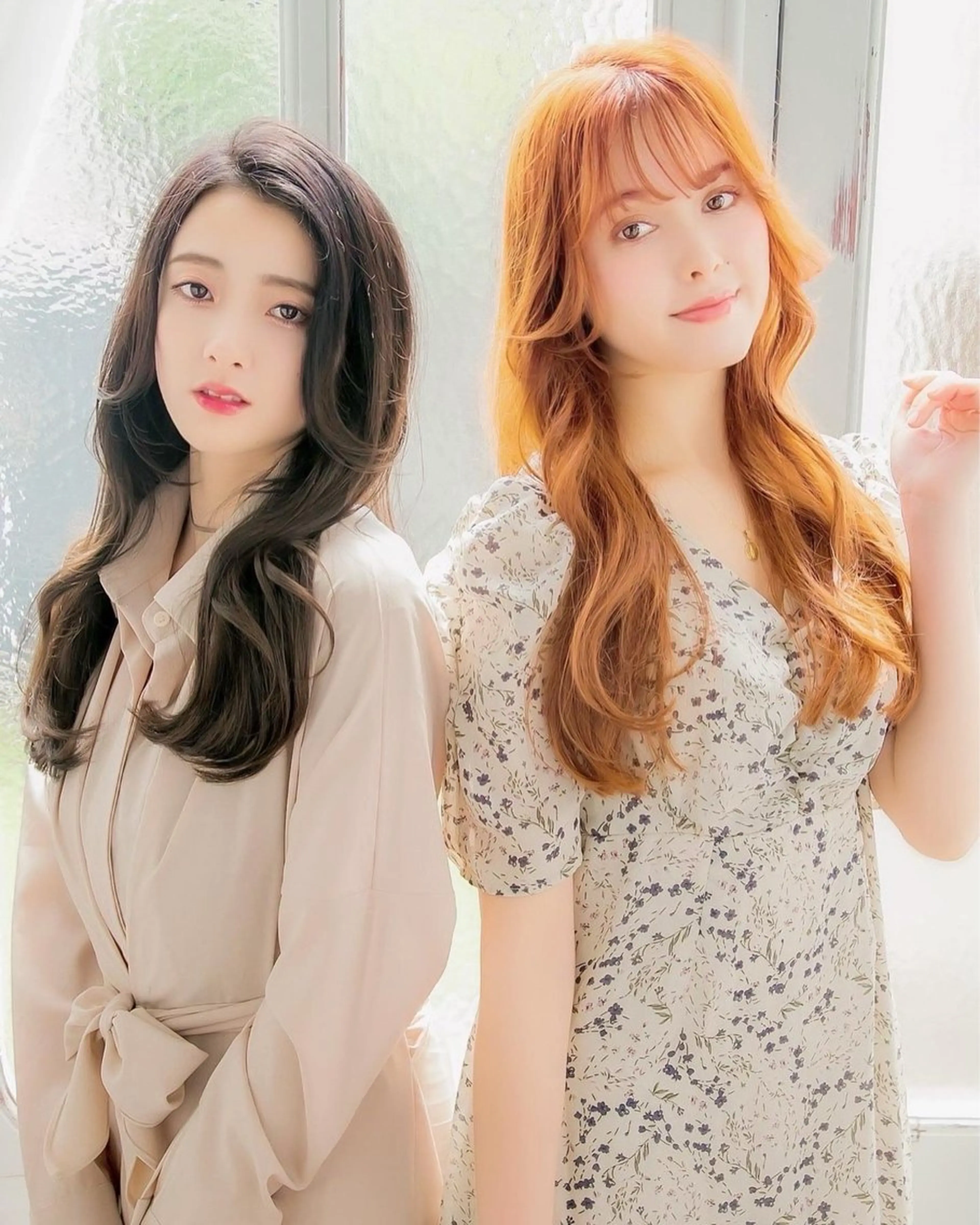 【🍫💗ご新規4月限定💗🍫】カット+透明感カラー+内部補修ナノスチームトリートメント✂️✨コテ巻き仕上げ付き💖の写真