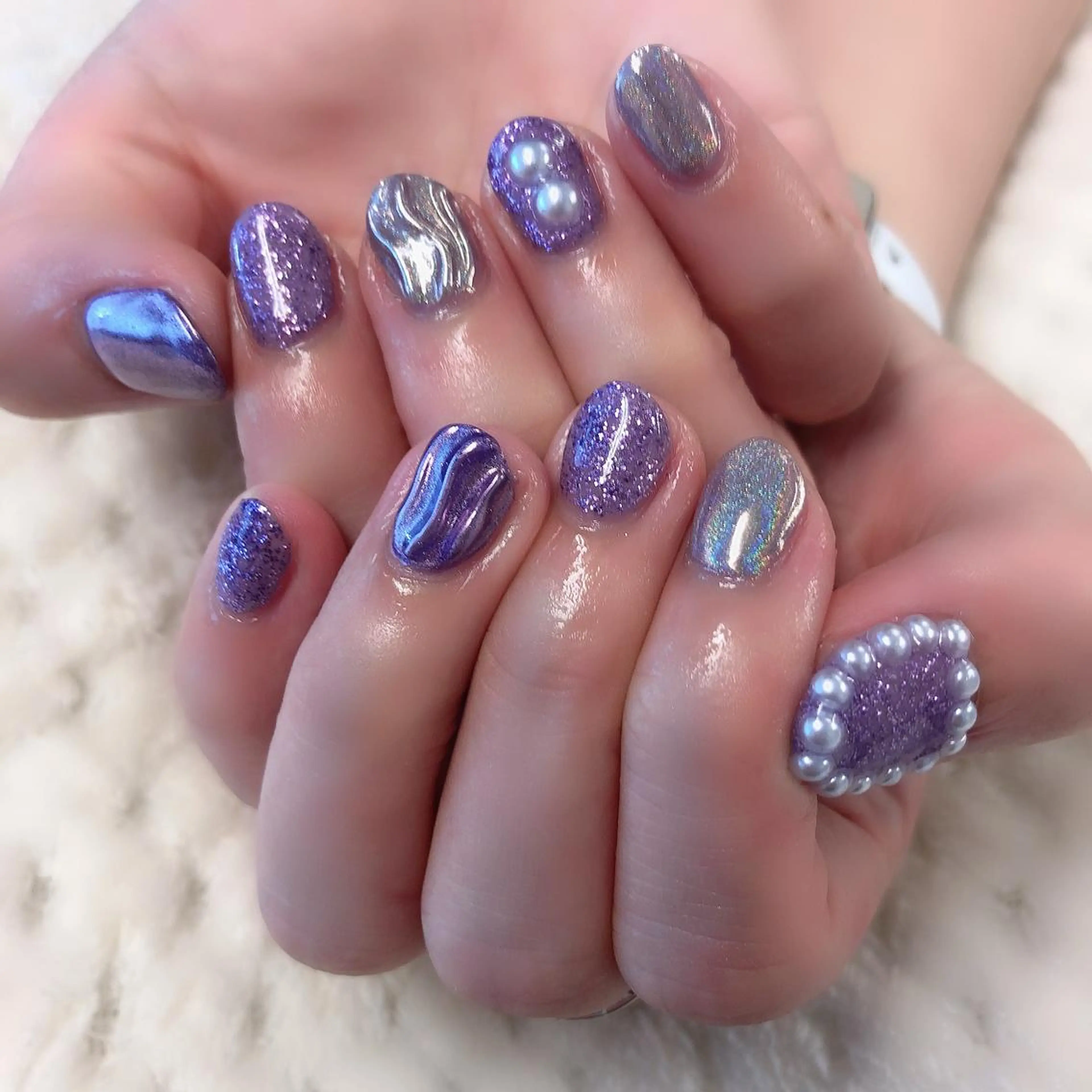 ネイル ミラーネイル ono megumiのネイルデザイン