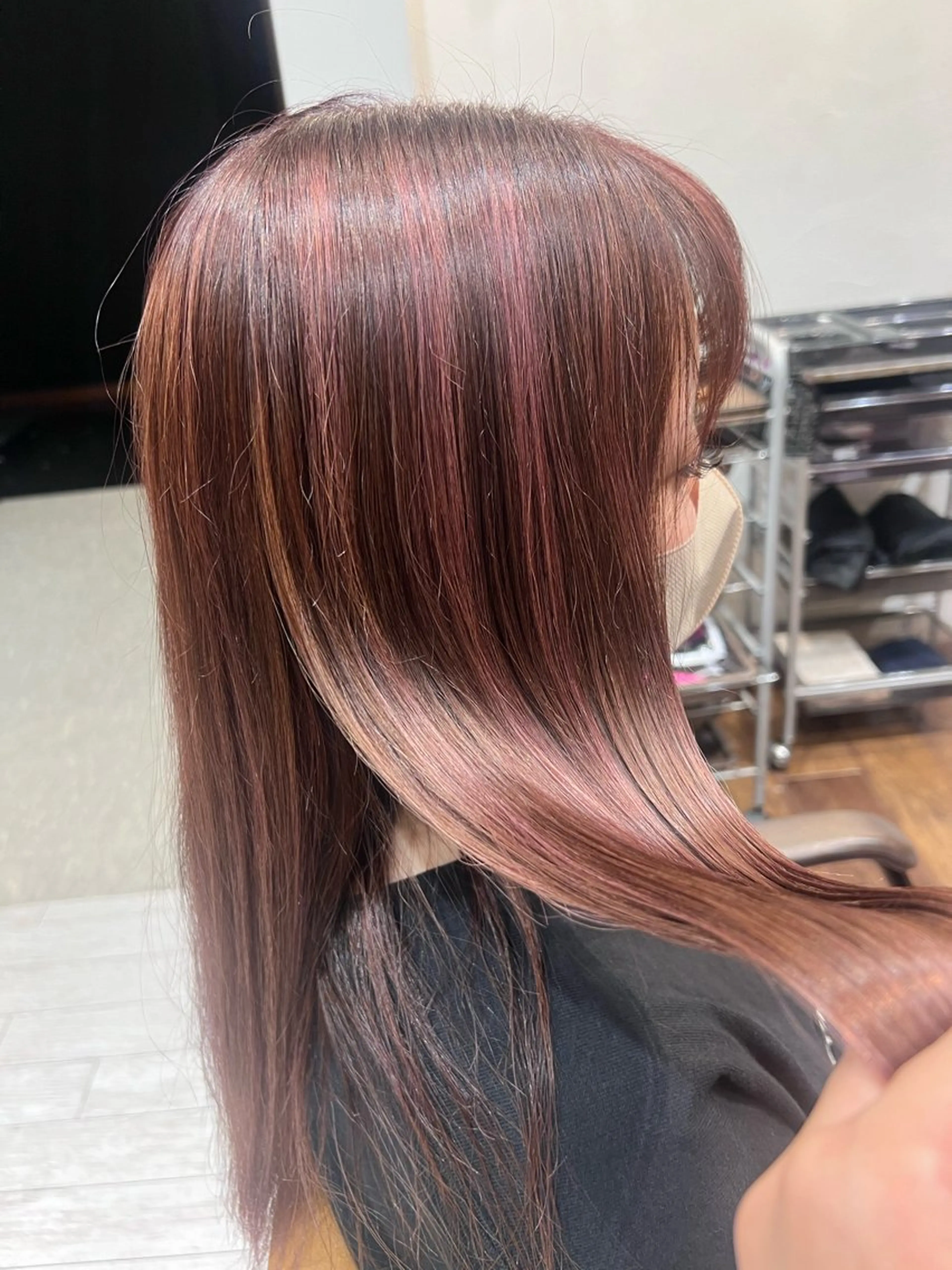 ロング カラー ハイライトカラー ピンクカラー ハイライト 🌻井上 マリー🌻のヘアスタイル