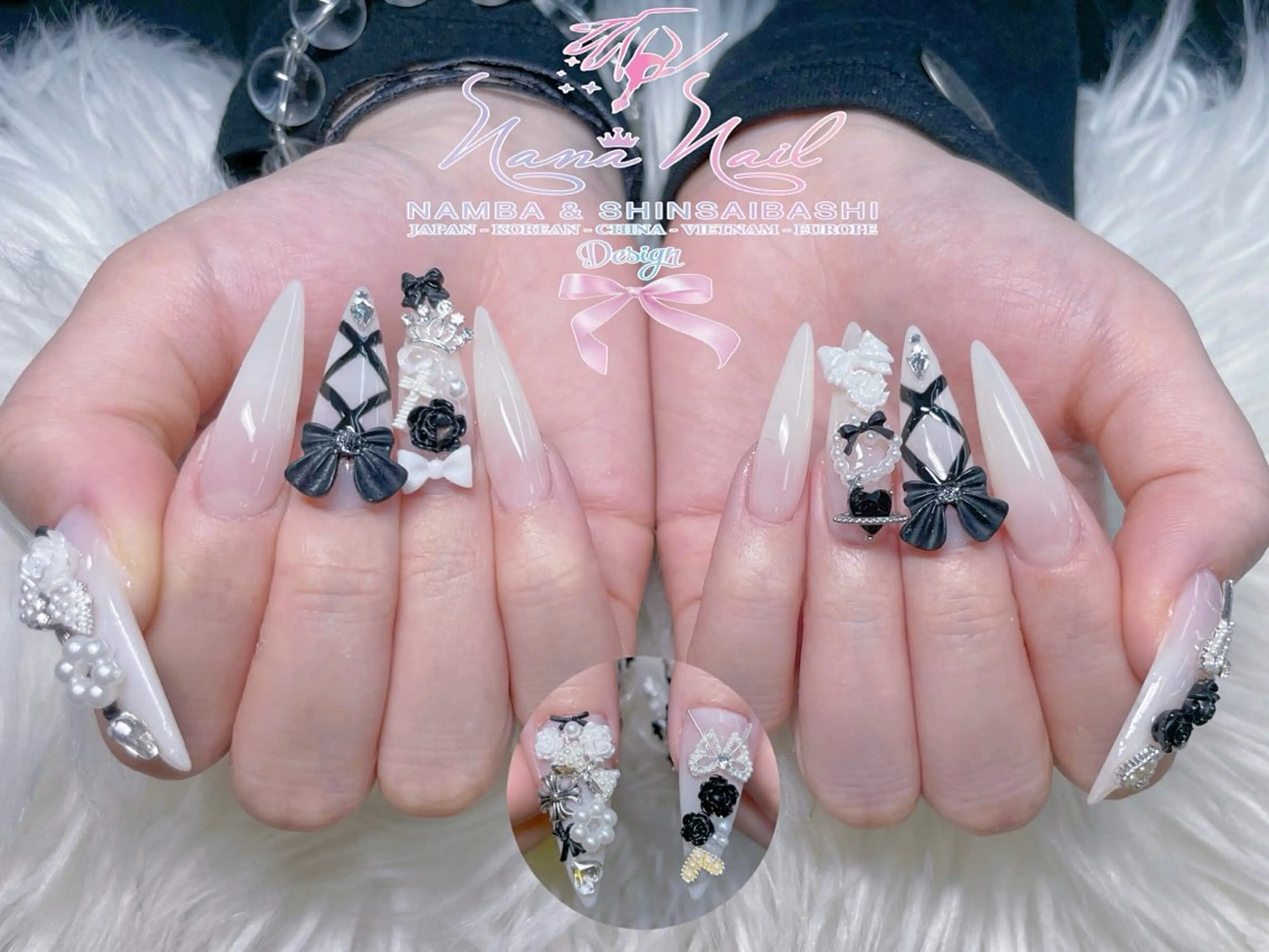 ネイル チークネイル 桜ネイル フラッシュネイル フットネイル ジェルネイル ハンドネイル リナネイル アメ村心斎橋店のネイルデザイン