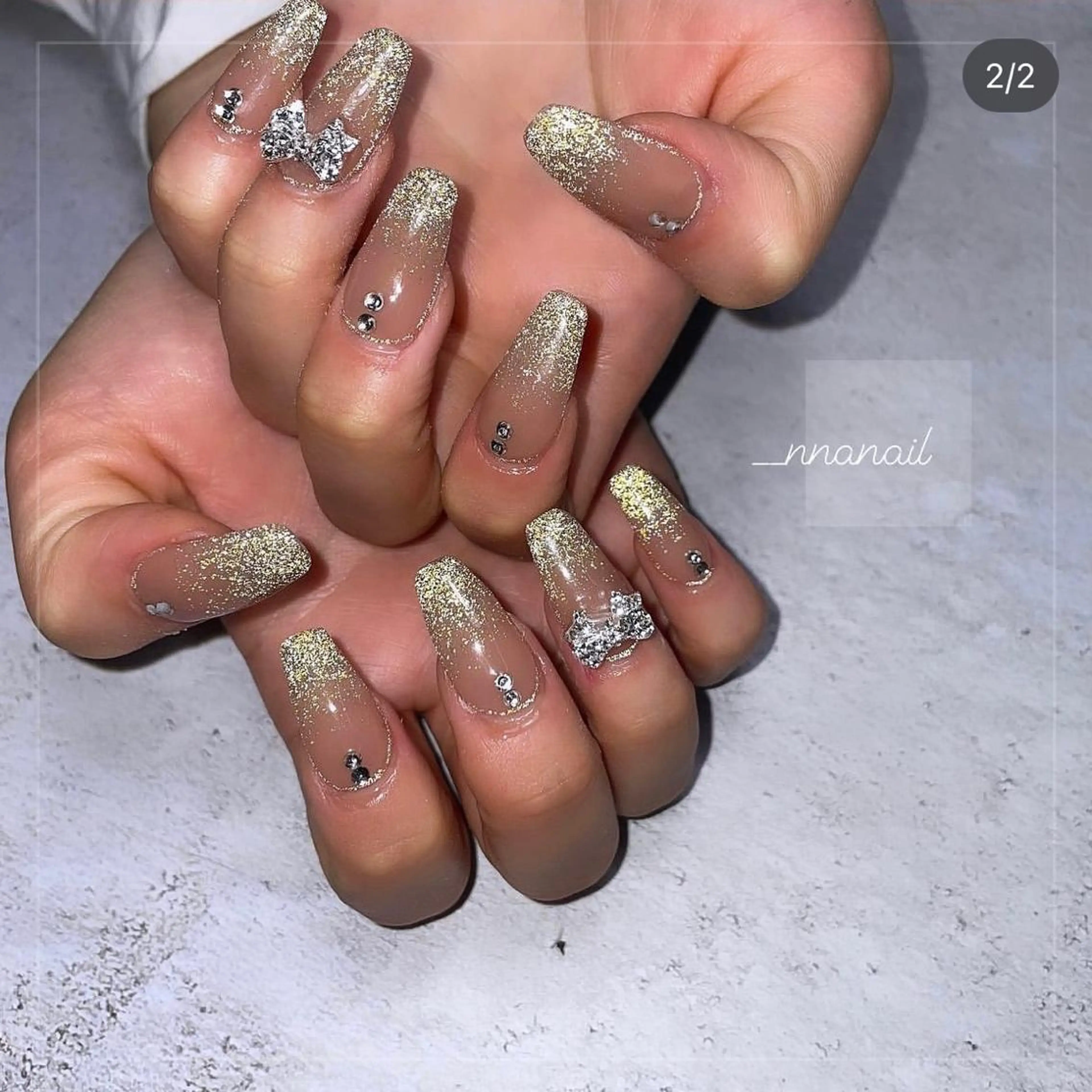 ネイル GRANDE OSU Anna 🧸💛のネイルデザイン