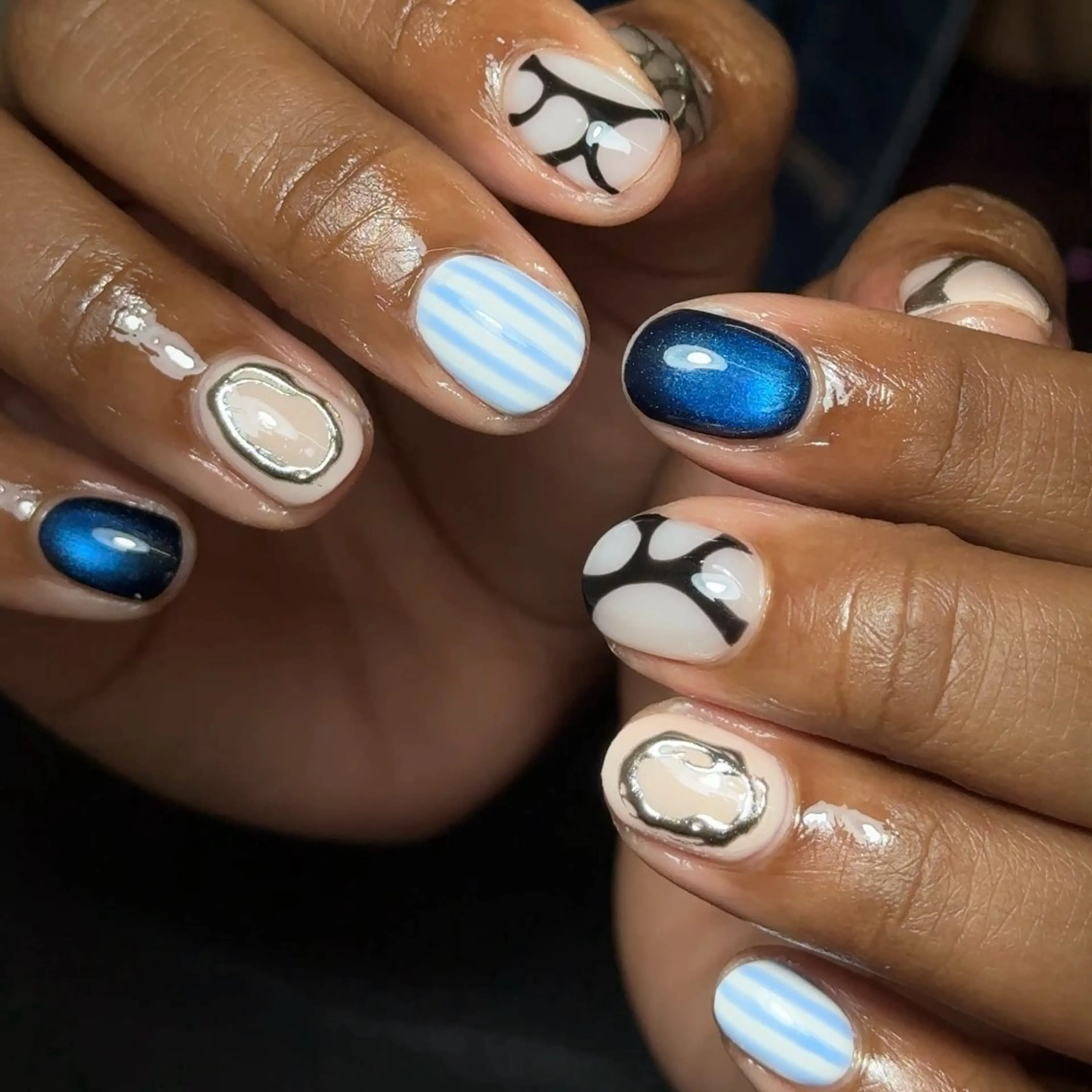 ネイル ワンホンネイル ハンドネイル AKIKO NAILのネイルデザイン