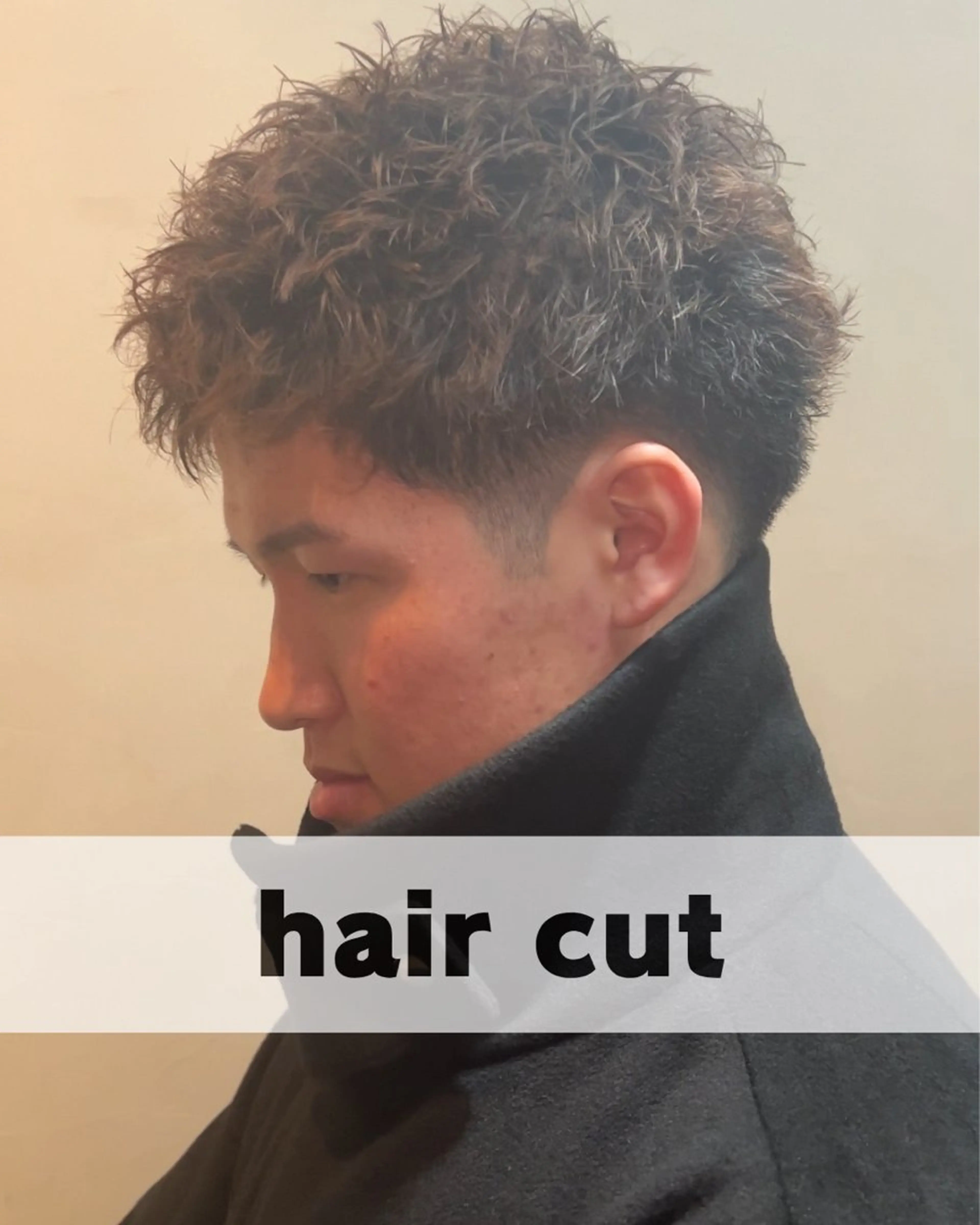 メンズヘアセットの写真